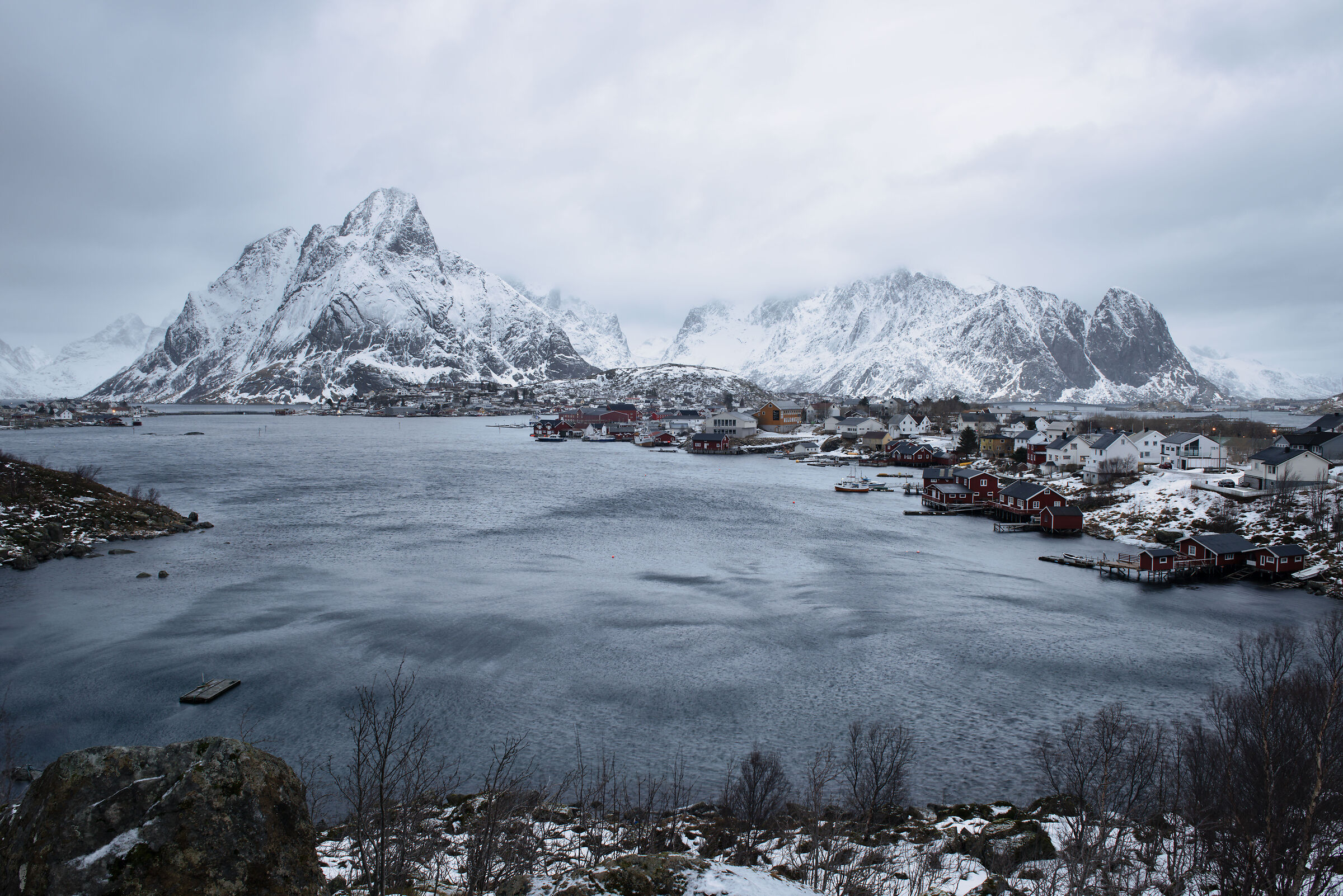 Reine on a gray day