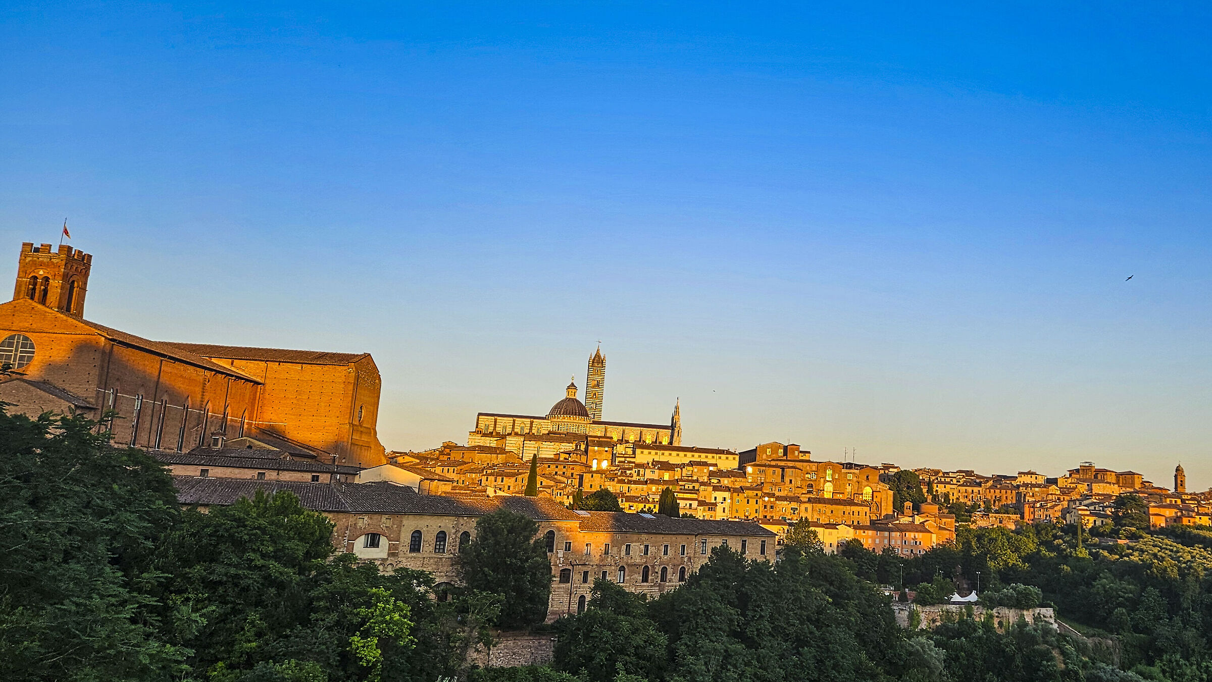 Sunset over Siena