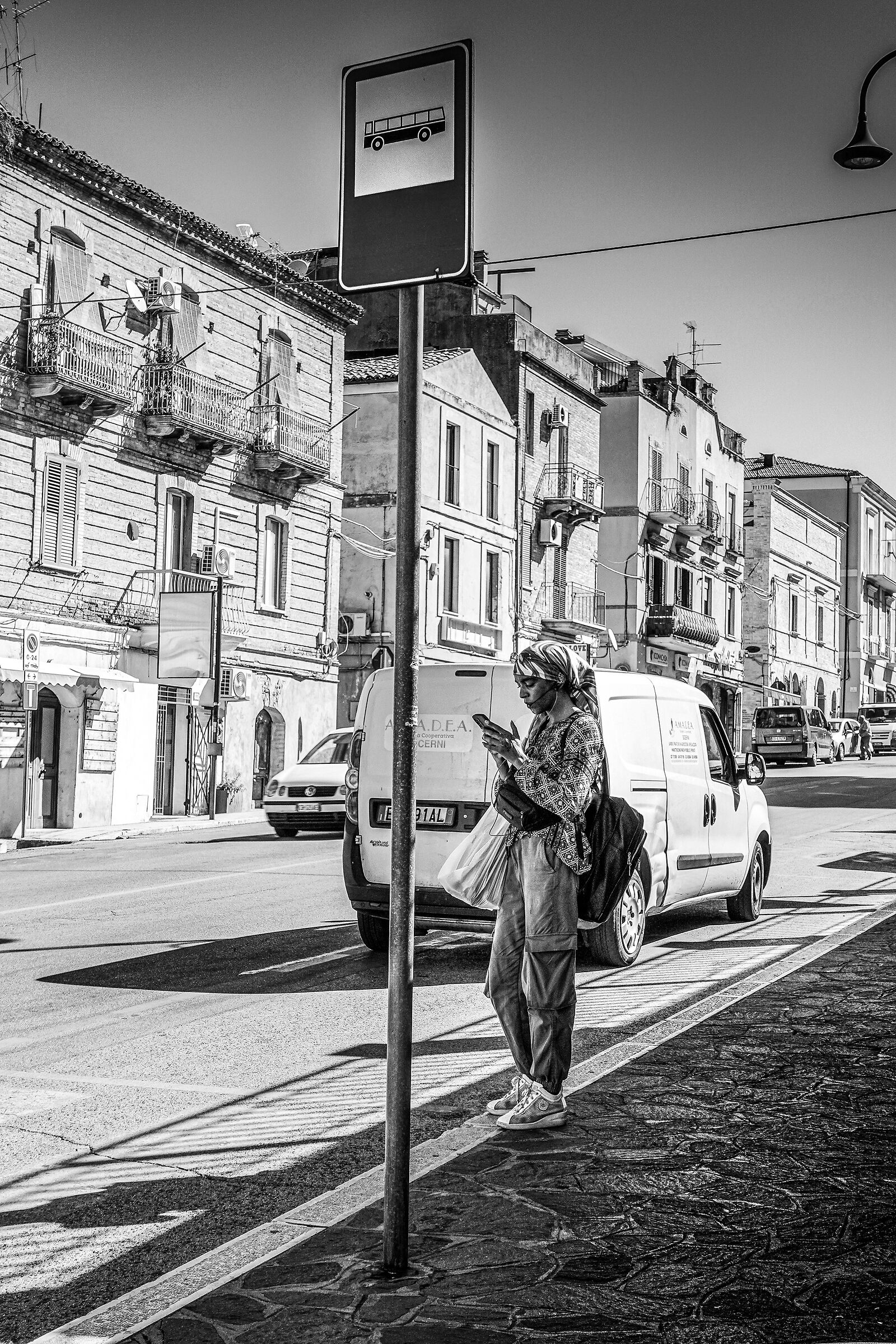 Waiting for the bus..