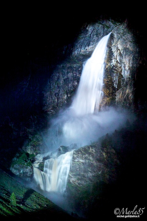 Cascate del Serio apertura notturna