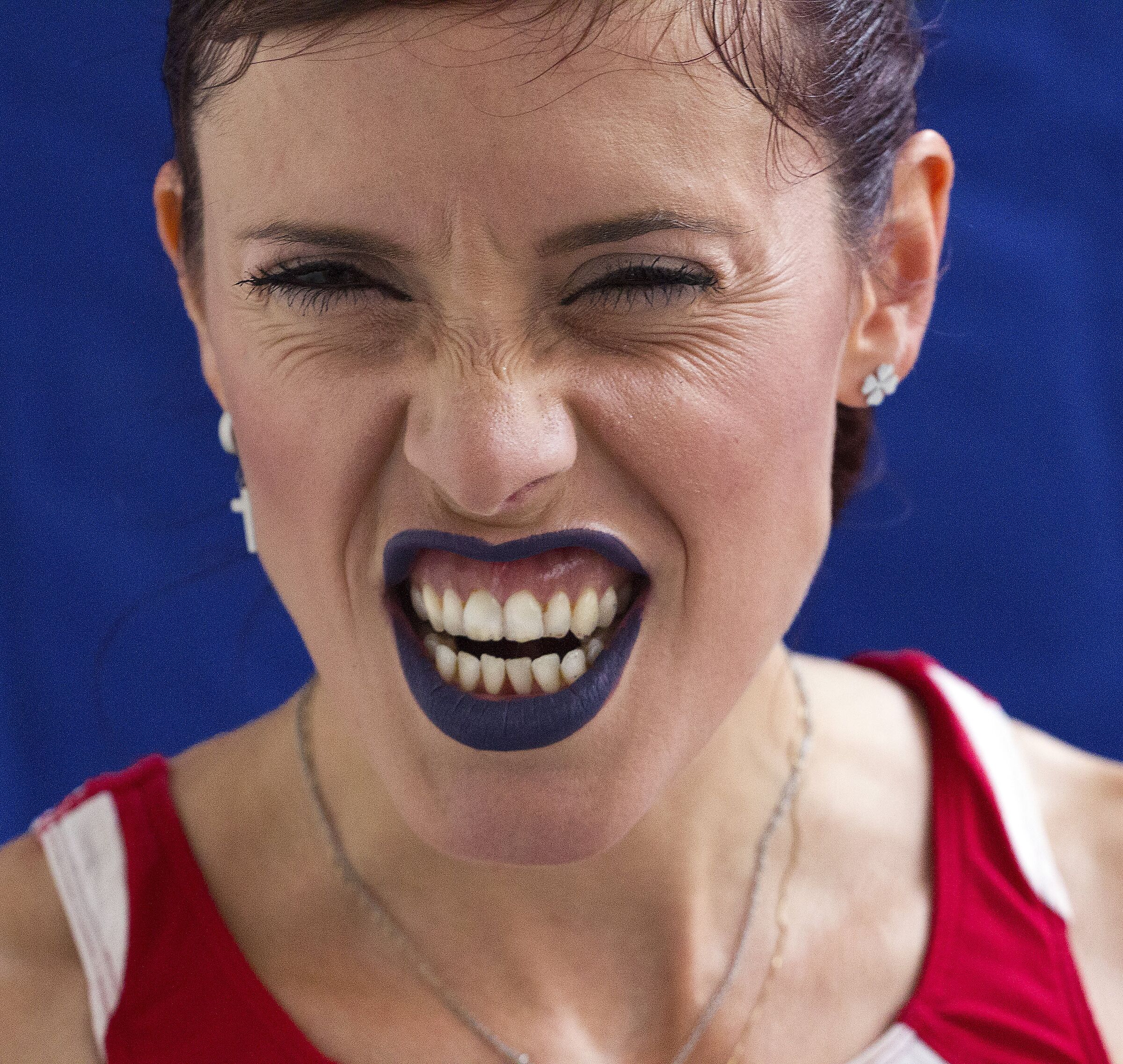 Marathon runner's grit