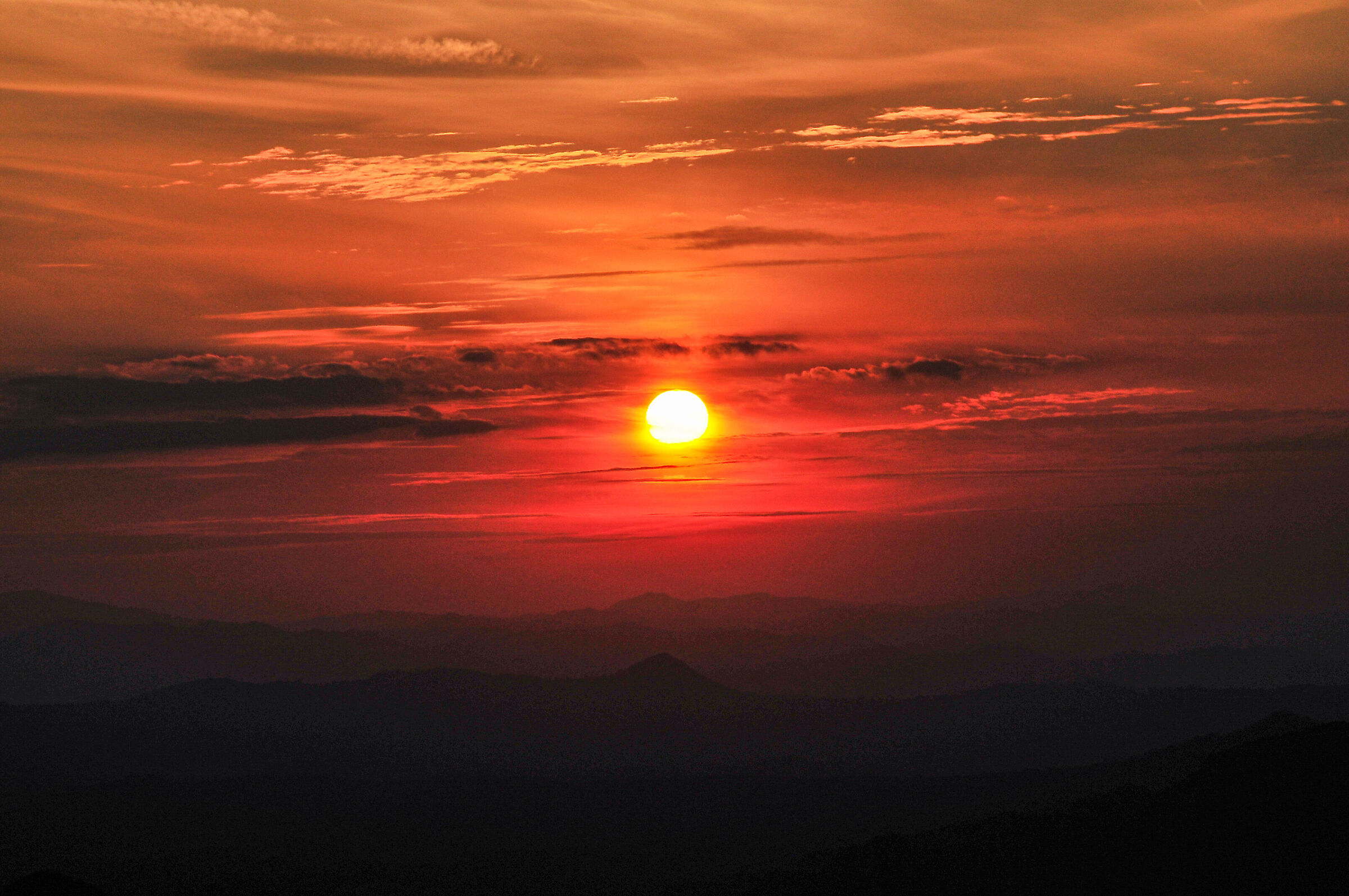 Sunset over the Marecchia Valley
