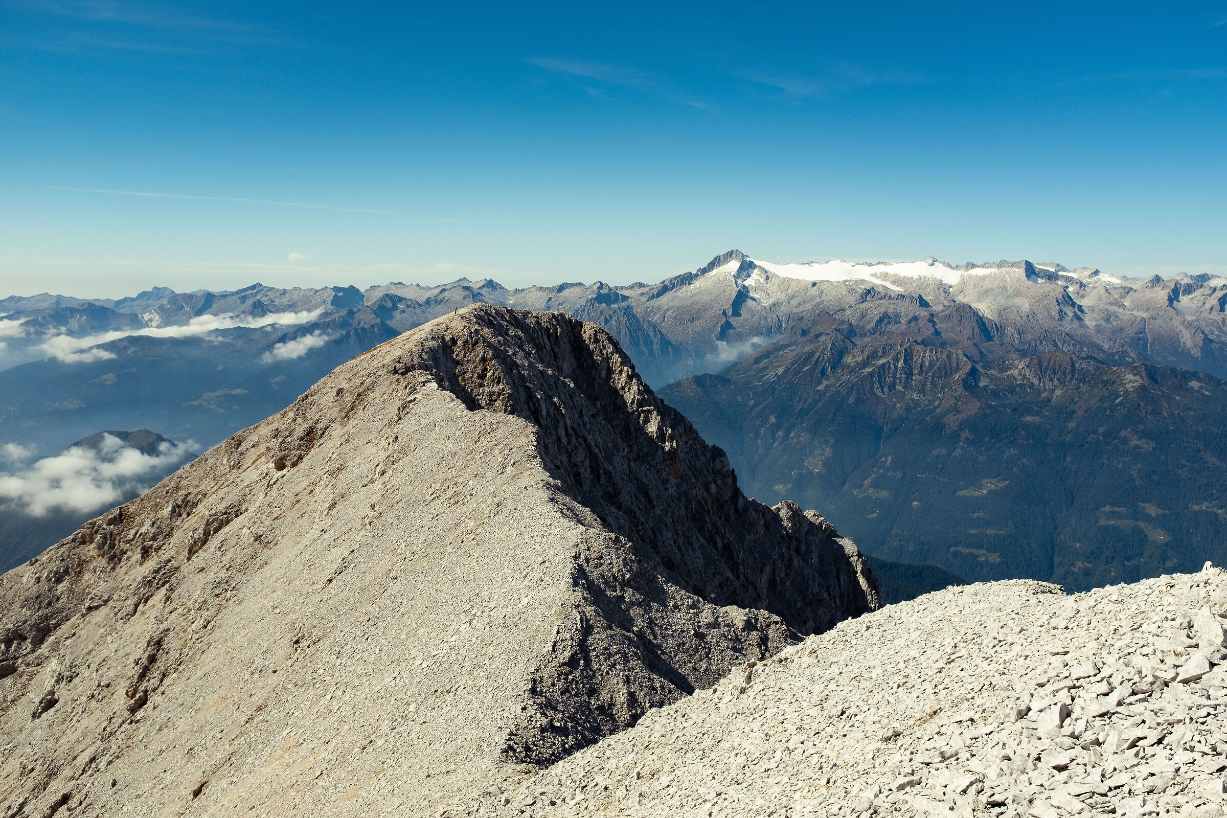 dalla cresta del cimon di cresole verso il carré alto