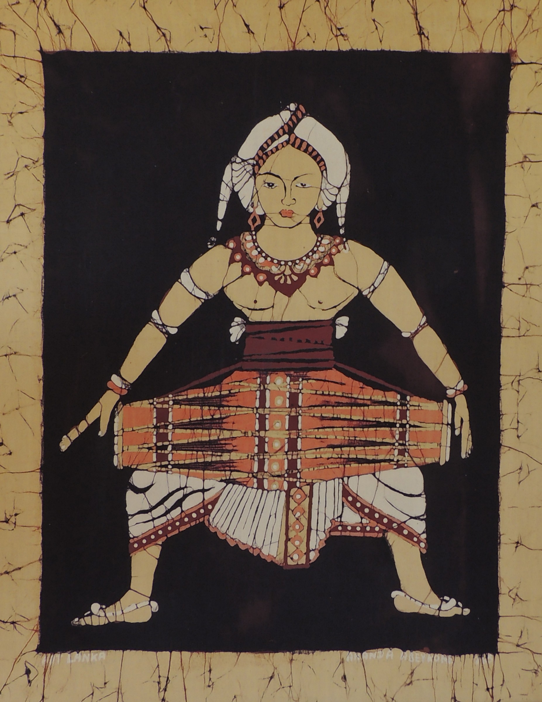 Sri Lanka. Suonatore di tamburo.