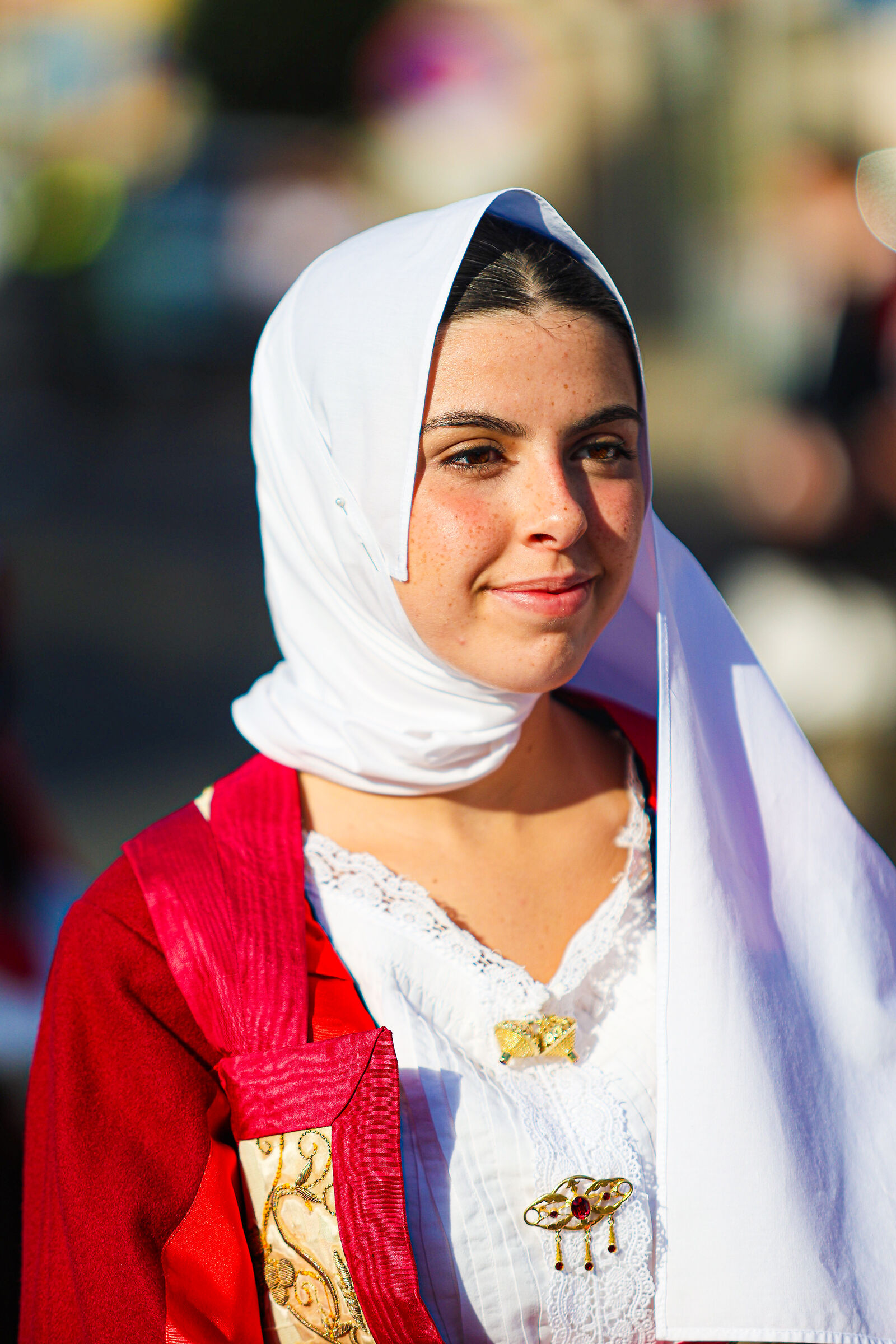 Girl in Sardinian dress
