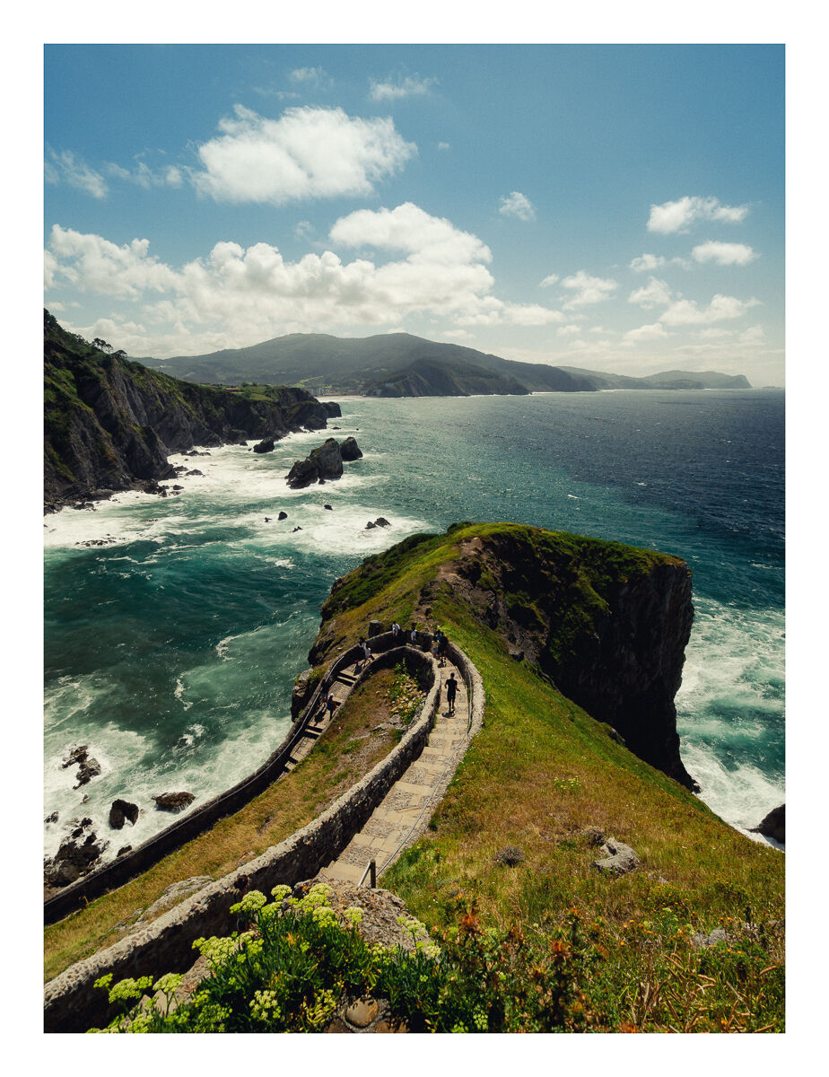 Ocean view staircase