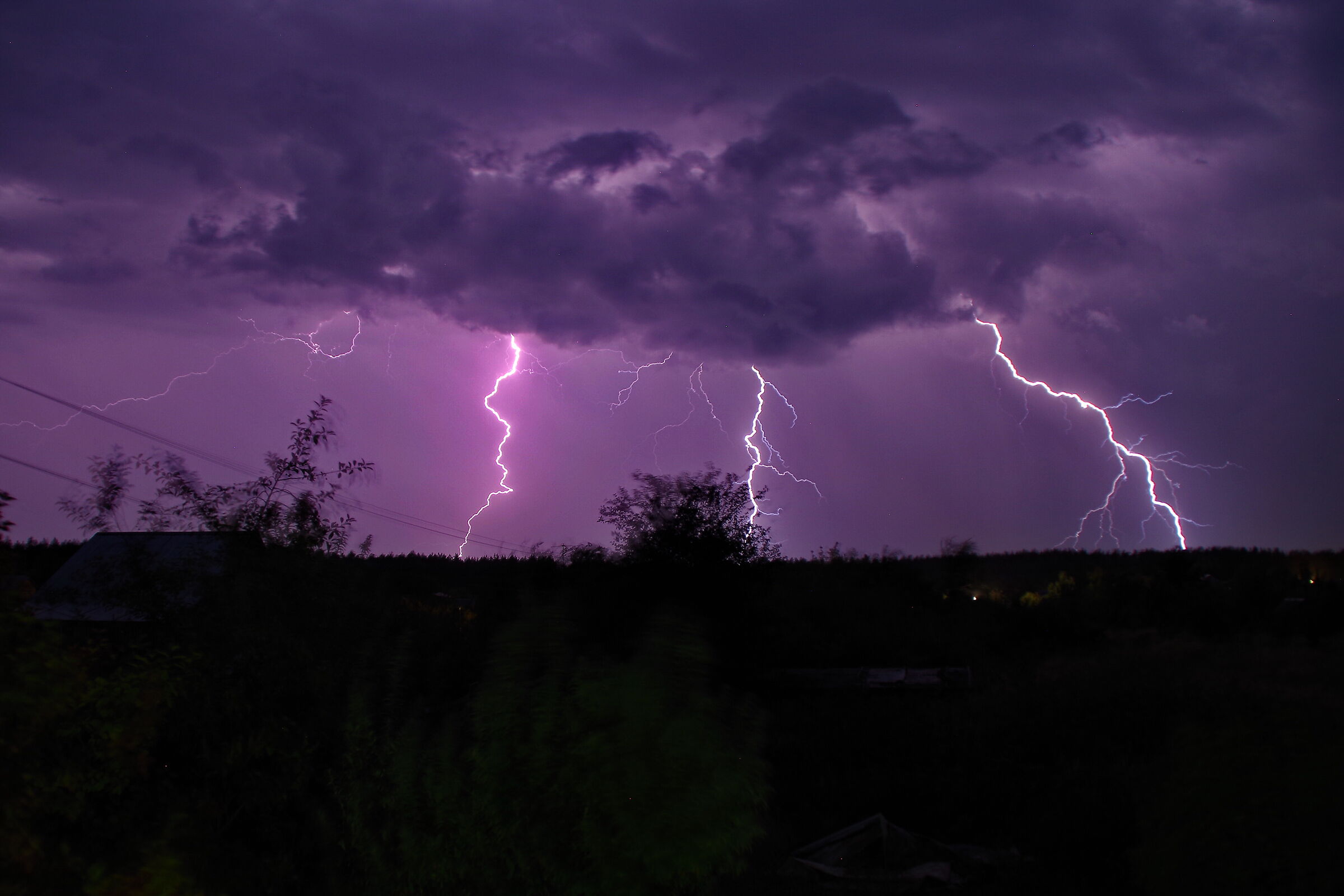 Thunder and lightning