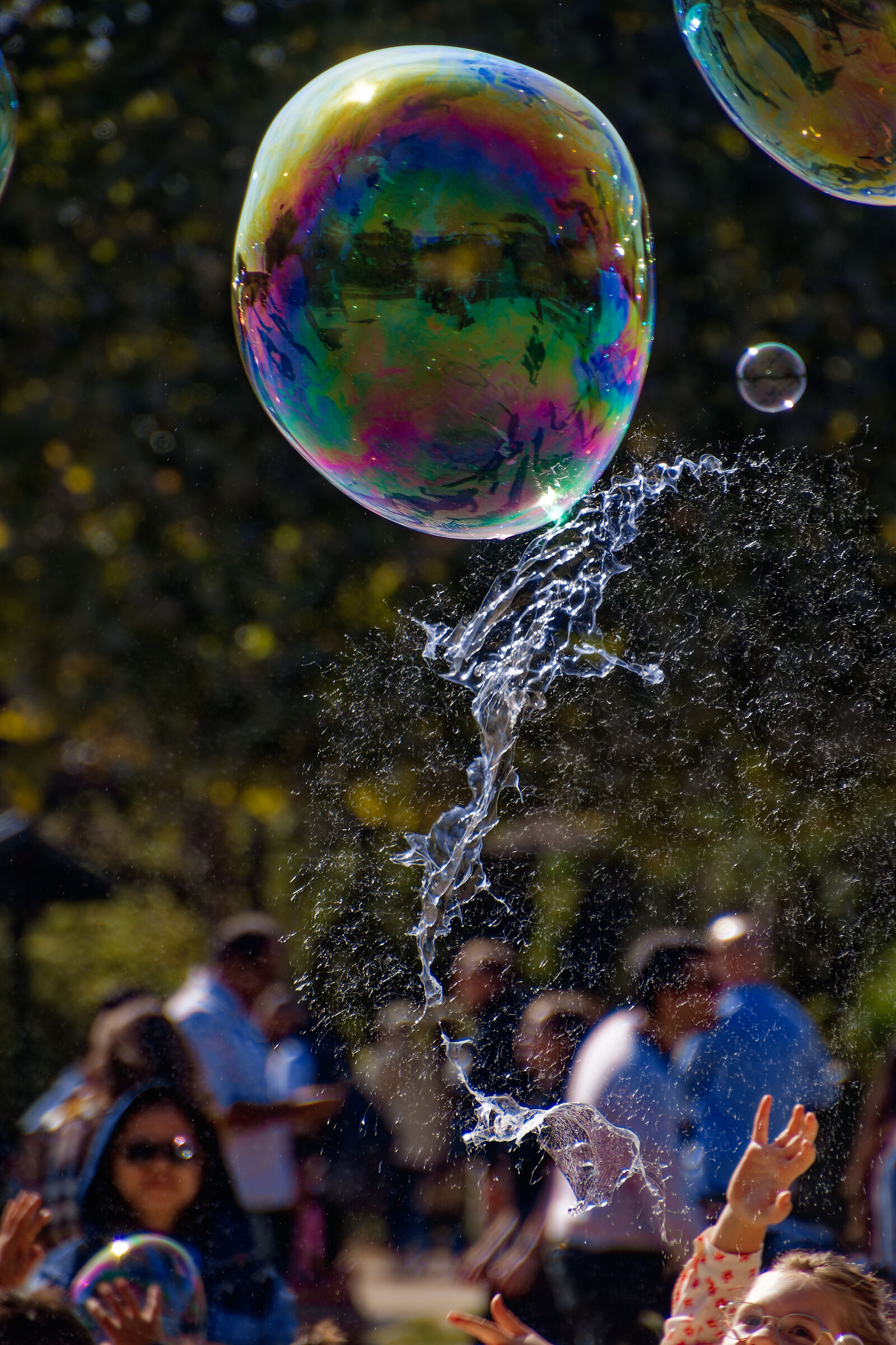 Bolle di sapone a Champ-de-Mars