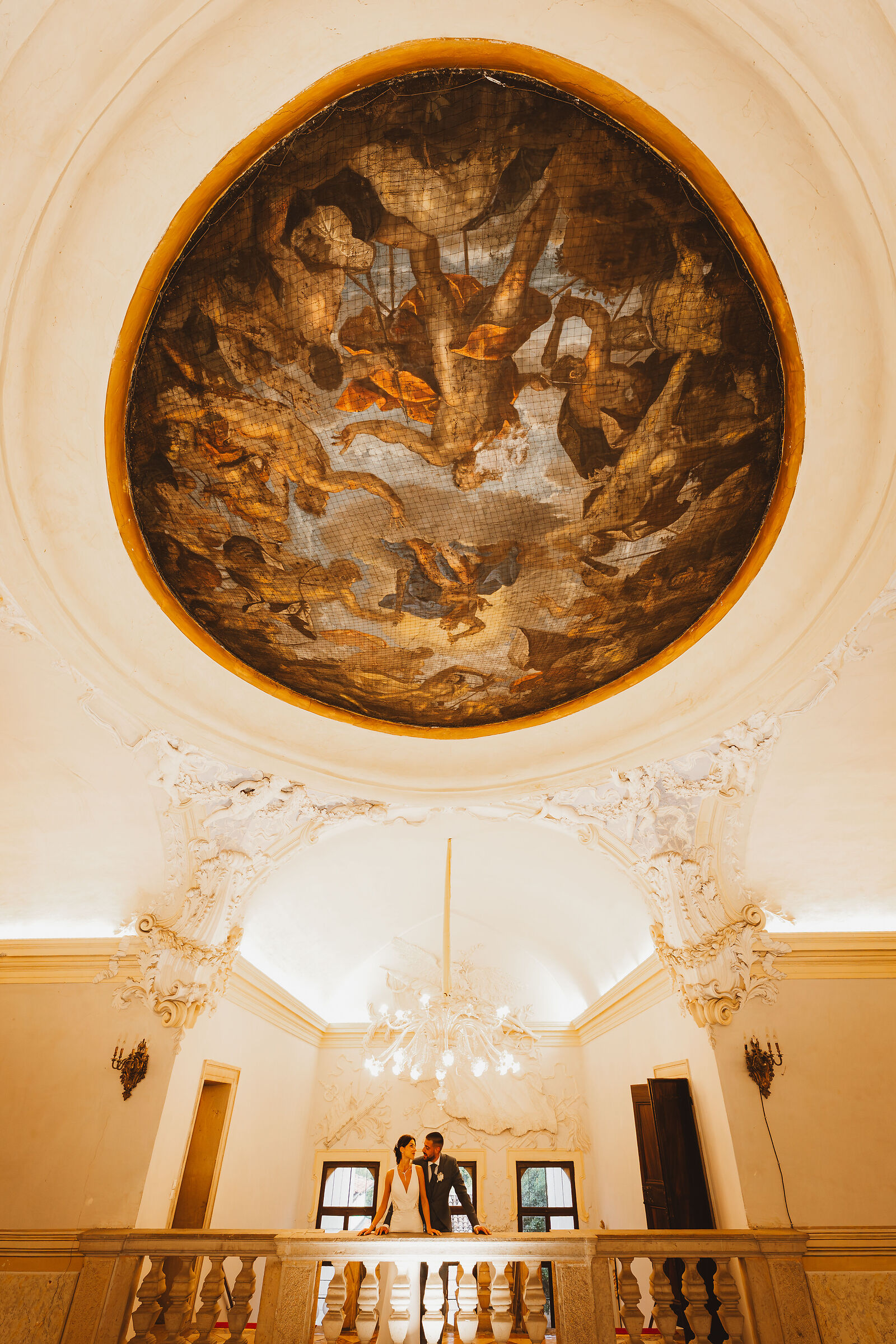 In the box of the villa