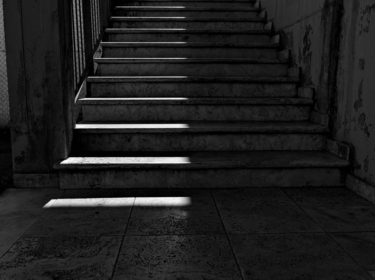 Shadow on the stairs