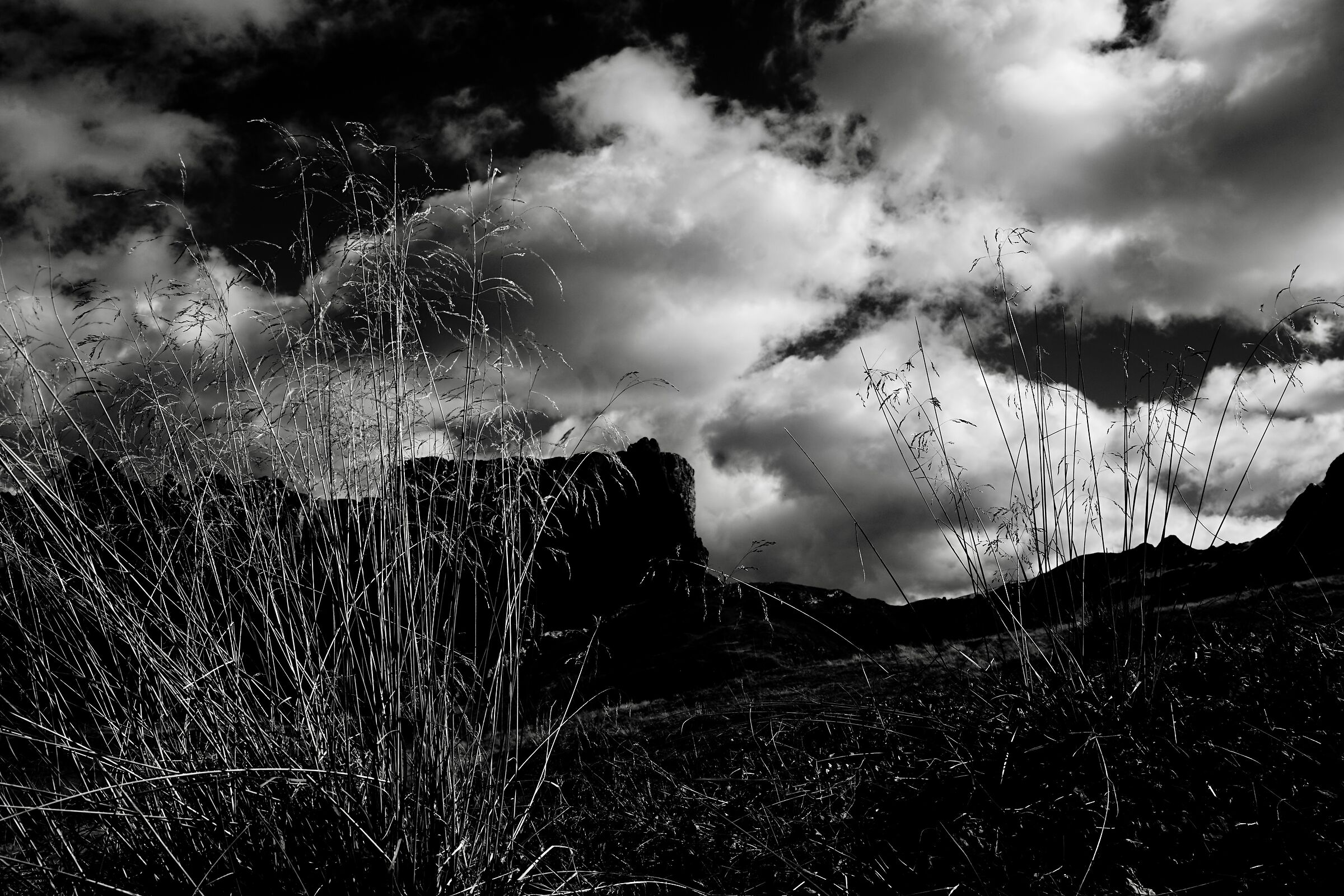 Giau Pass, Dolomites, at the end of autumn