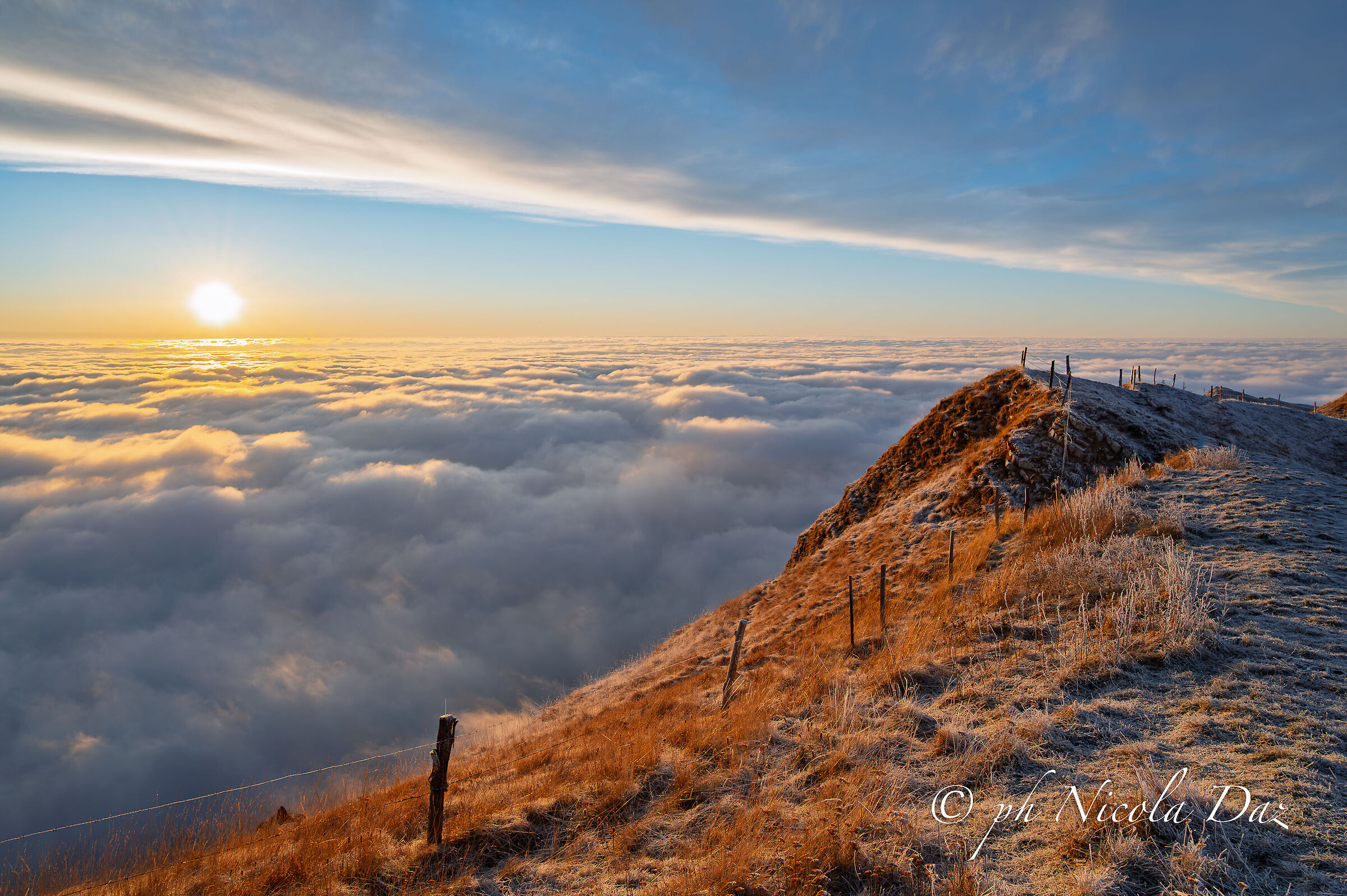 A Sea of Clouds over the Mountains