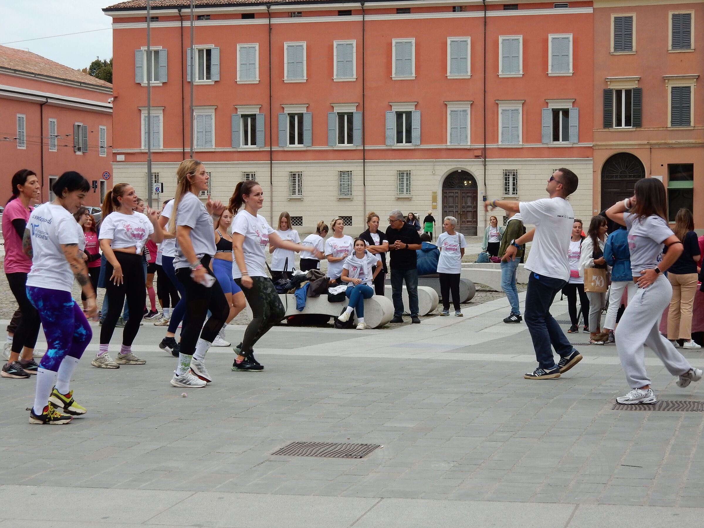 Aerobics in the square