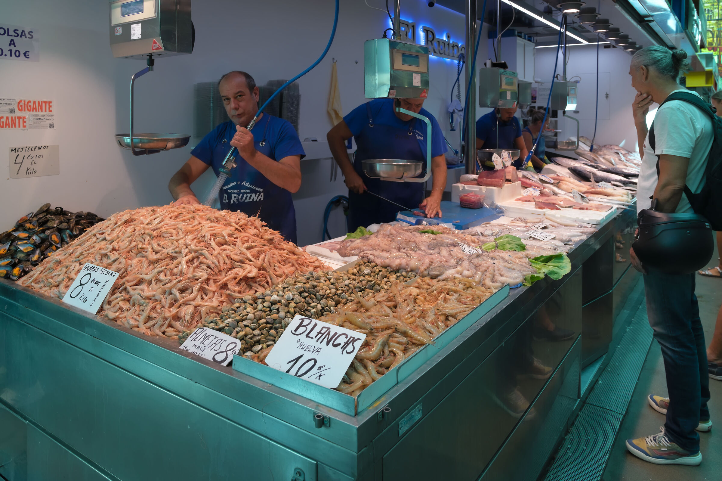 General Market Màlaga fish counter