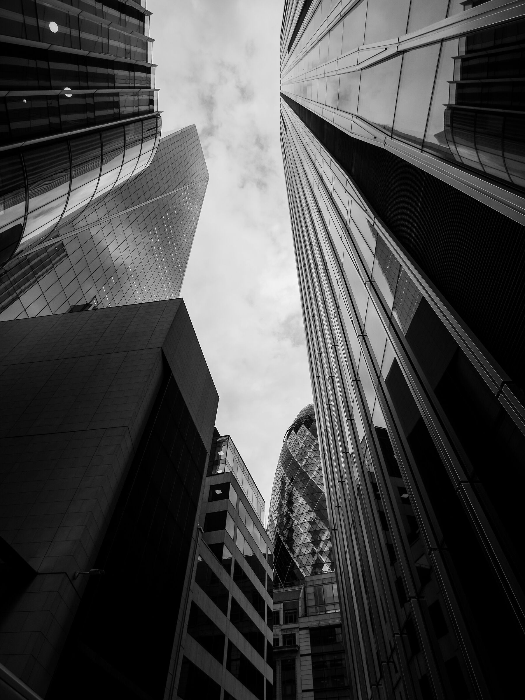 Walking through the square mile, London