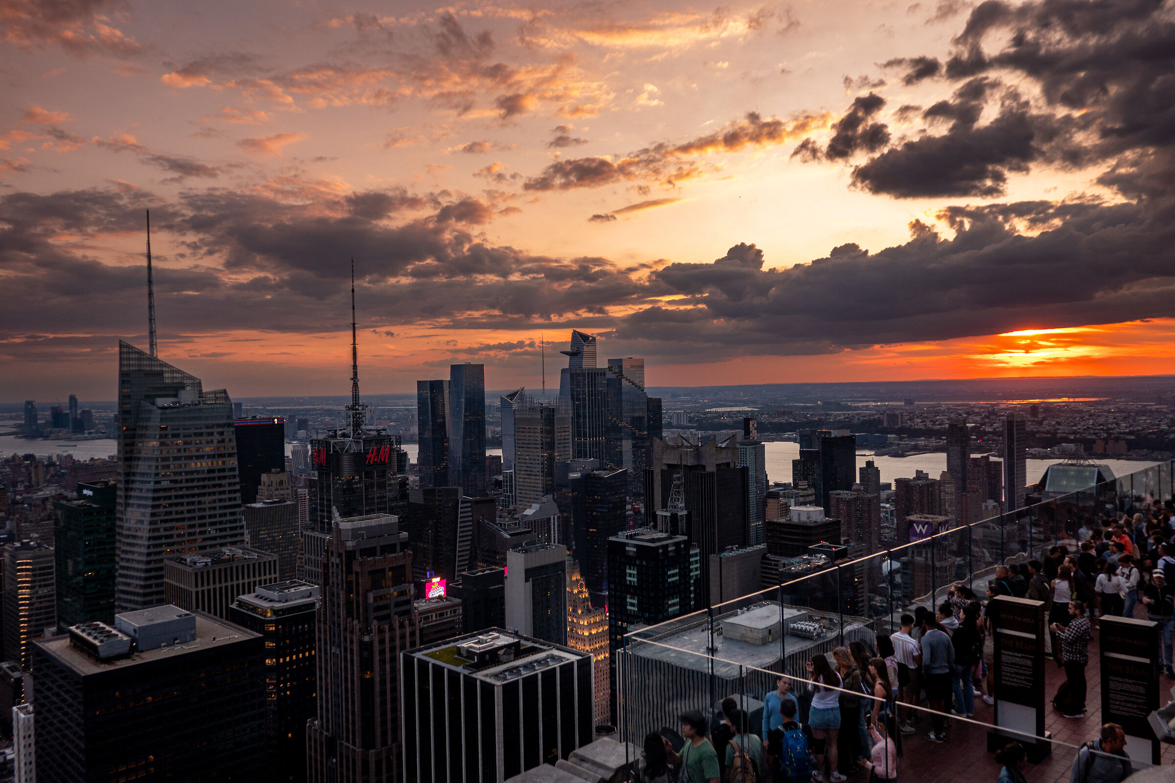 Sunset at high altitude in NY