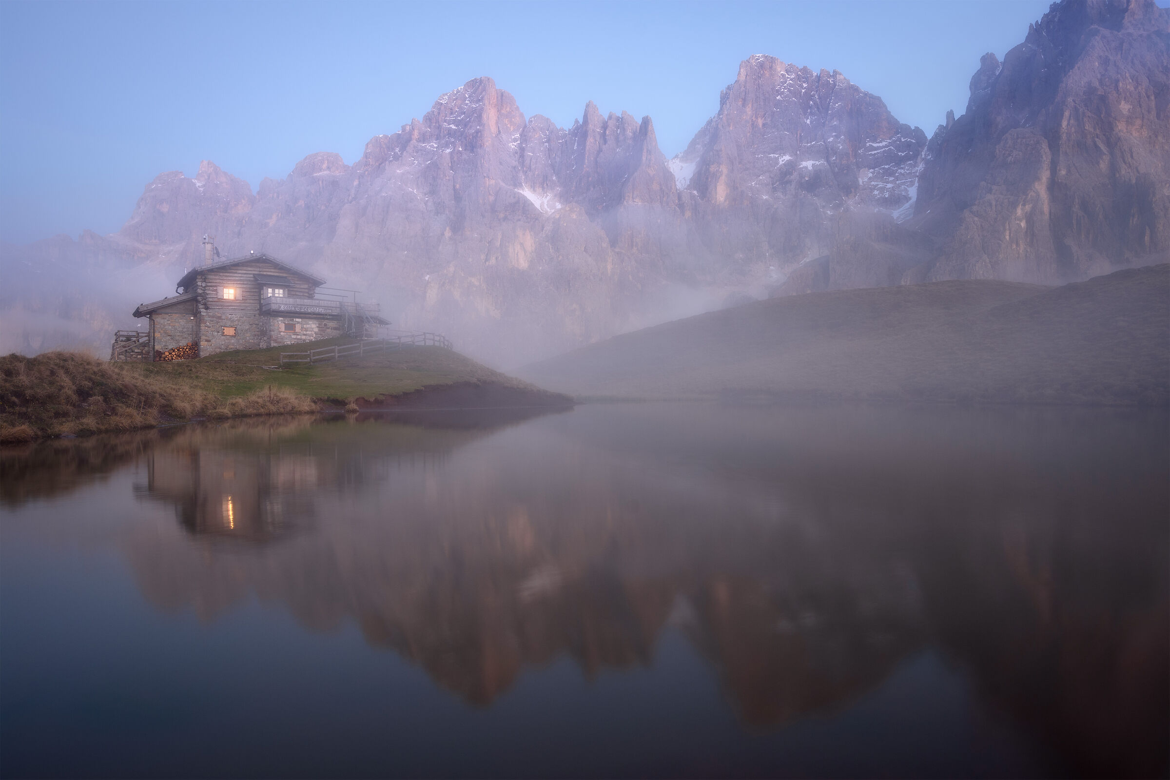 Baita Segantini blue hour