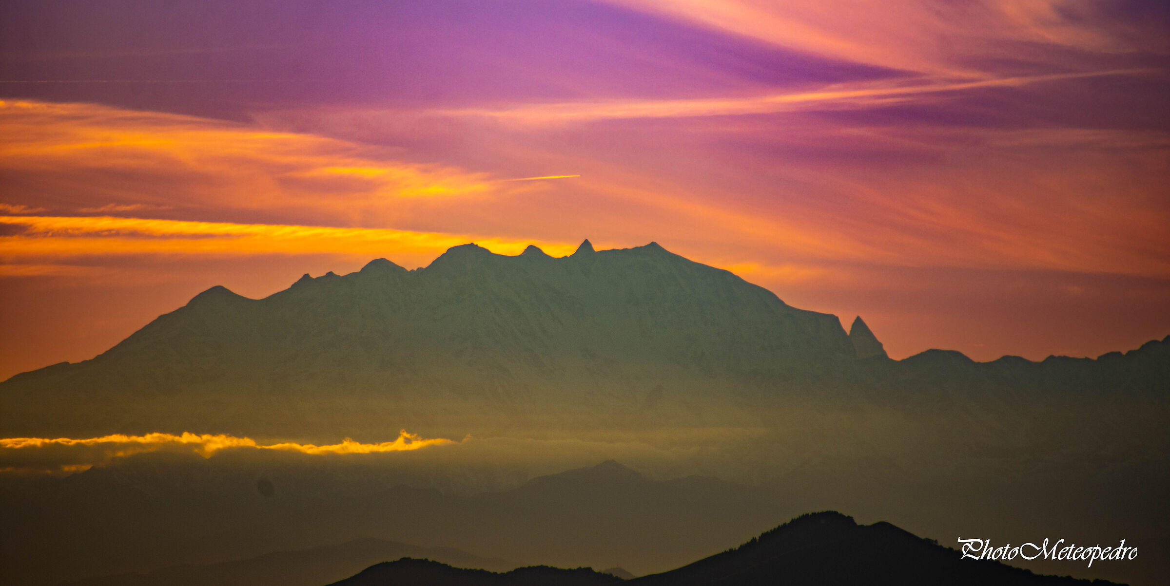 Monte Rosa al tramonto