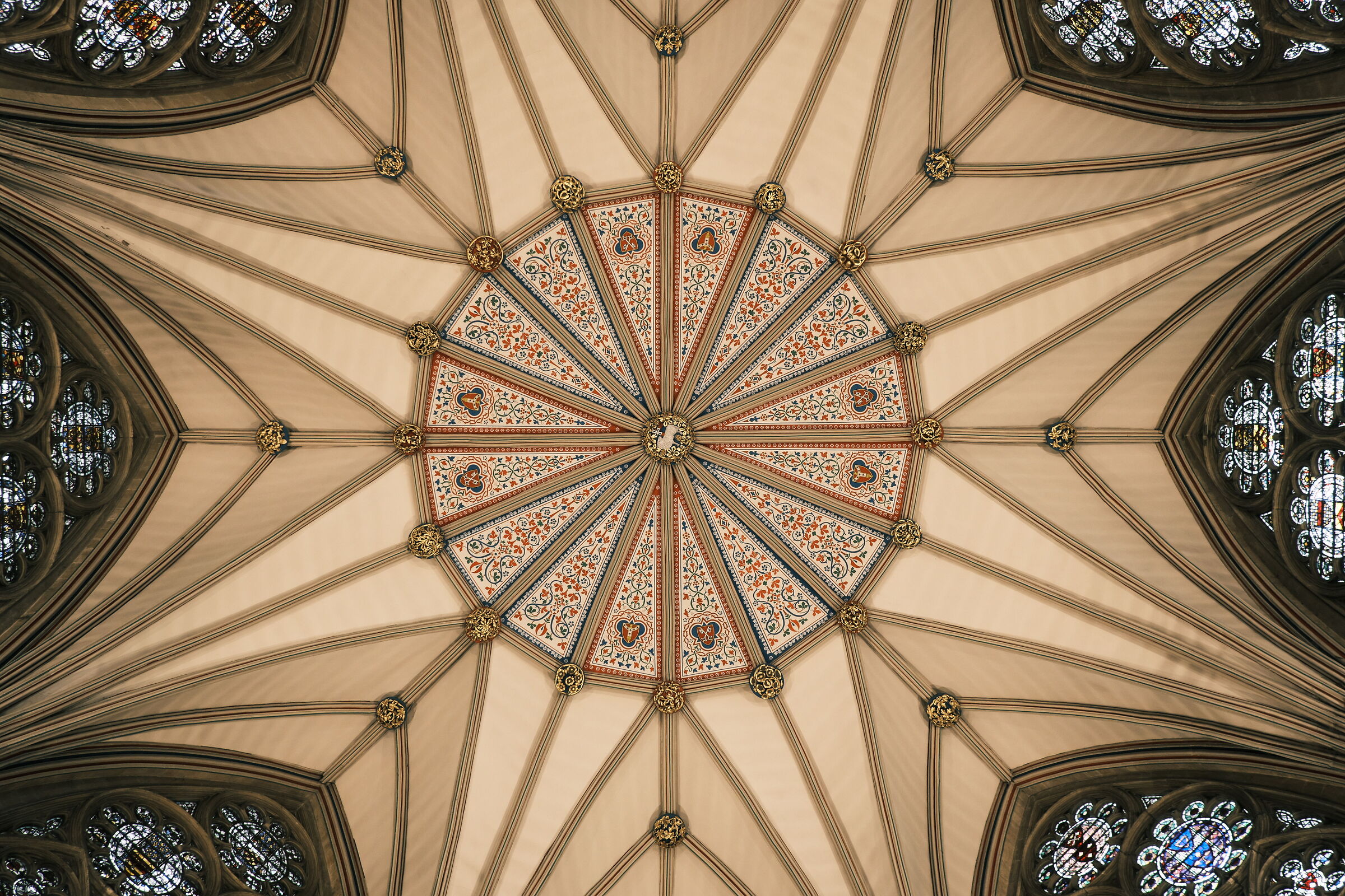 York Minster - The roof of the chapter house