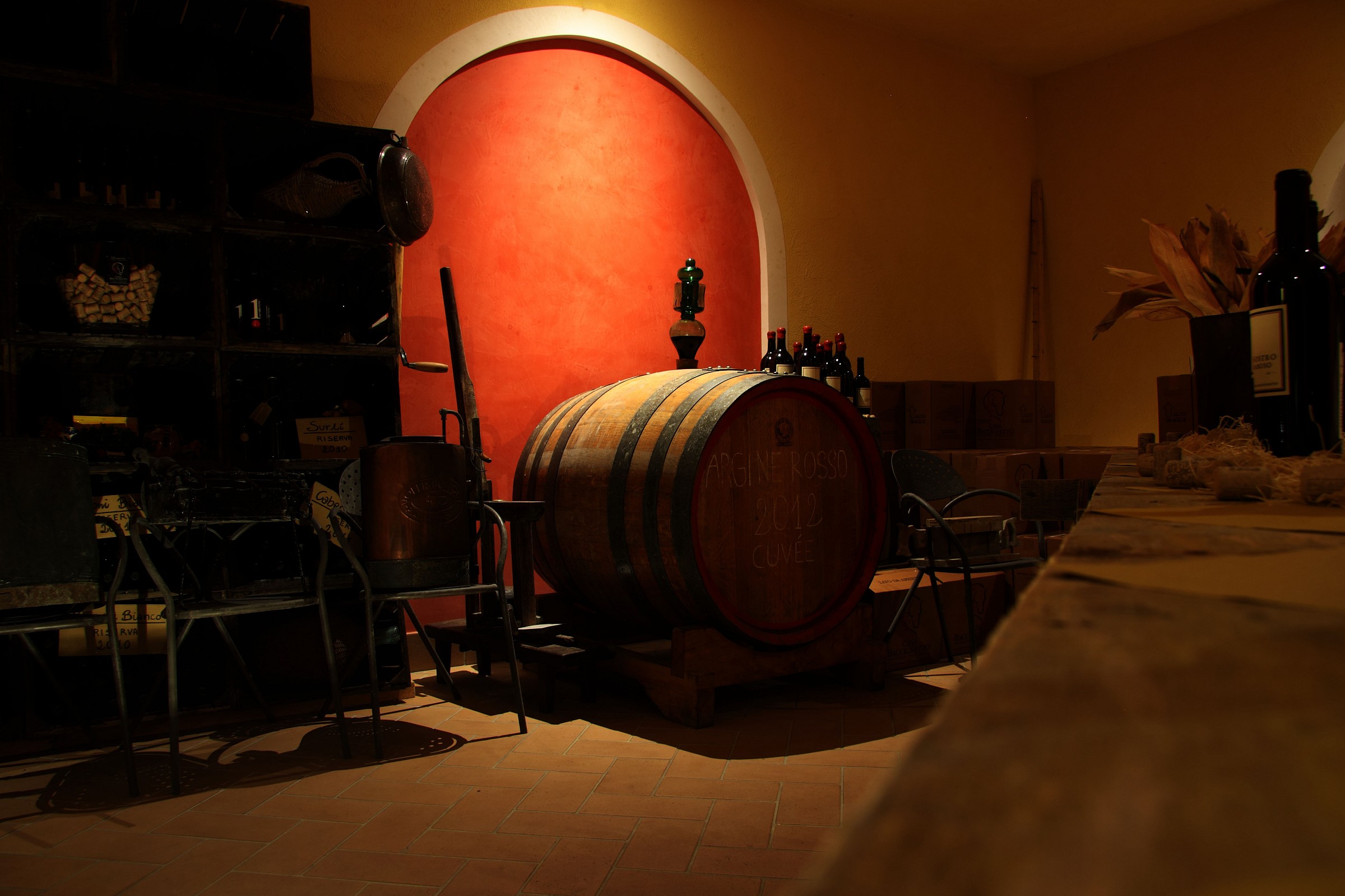 The wine cellar