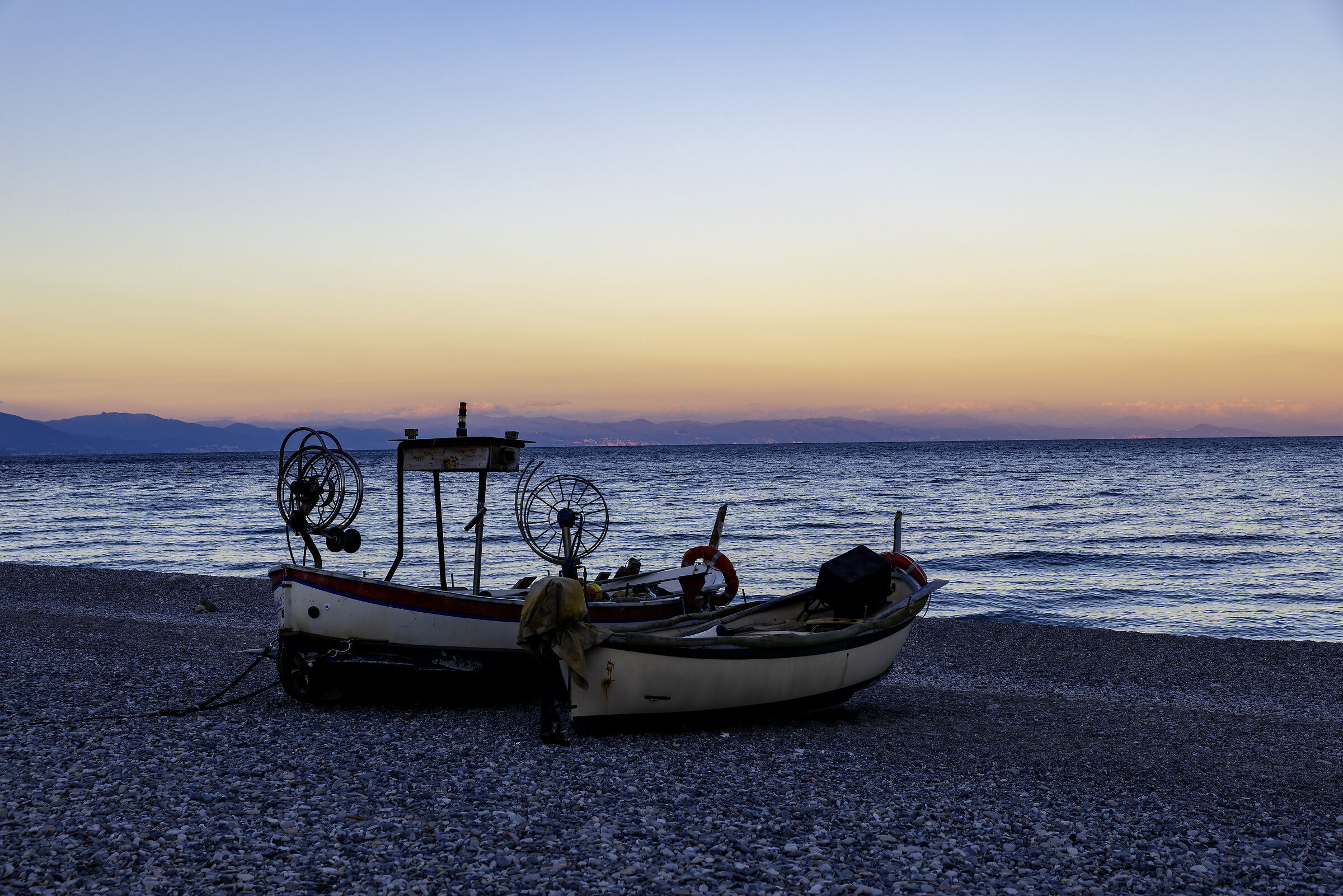 Beach Fishing Boats in Noli