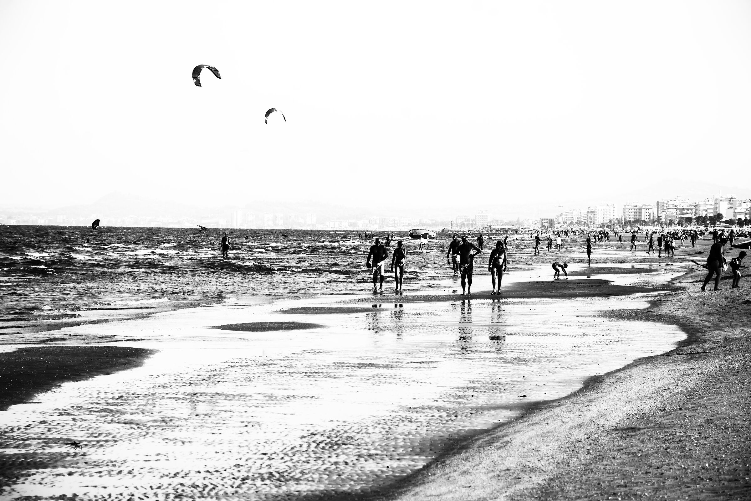 Along the beach of Rimini