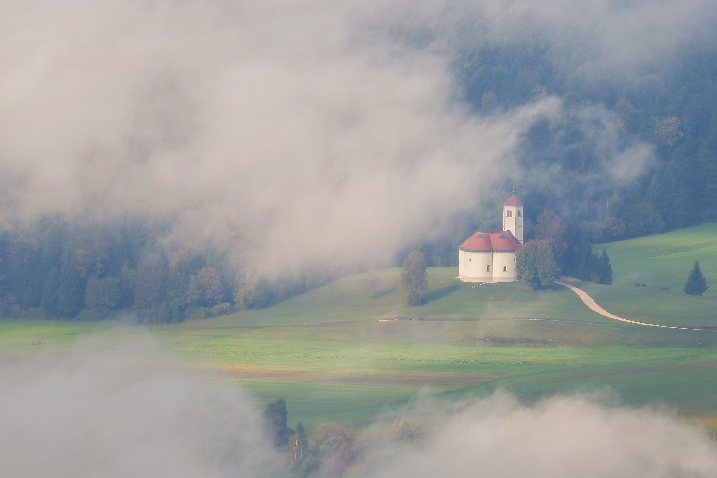 Little church in the clouds
