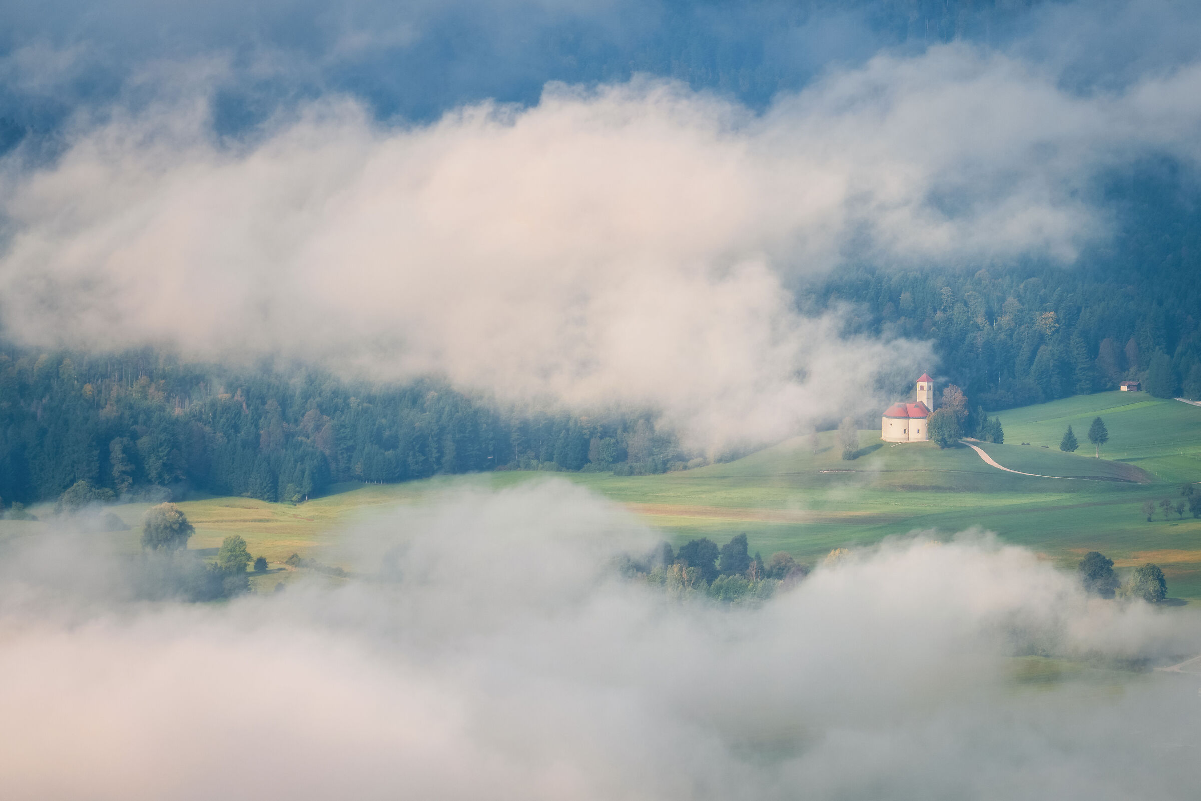Cerknica in the clouds