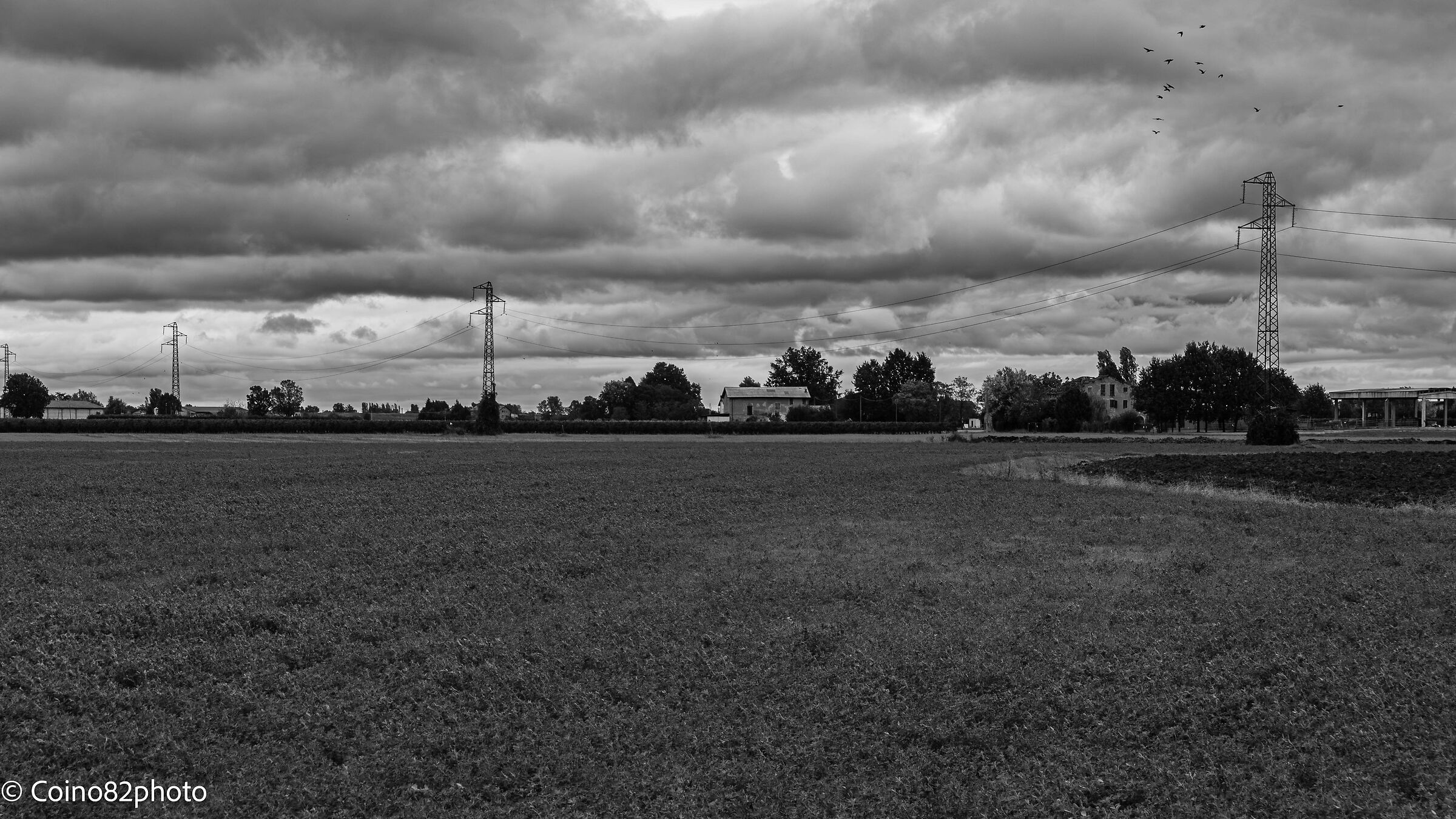 prima della tempesta in bianco e nero