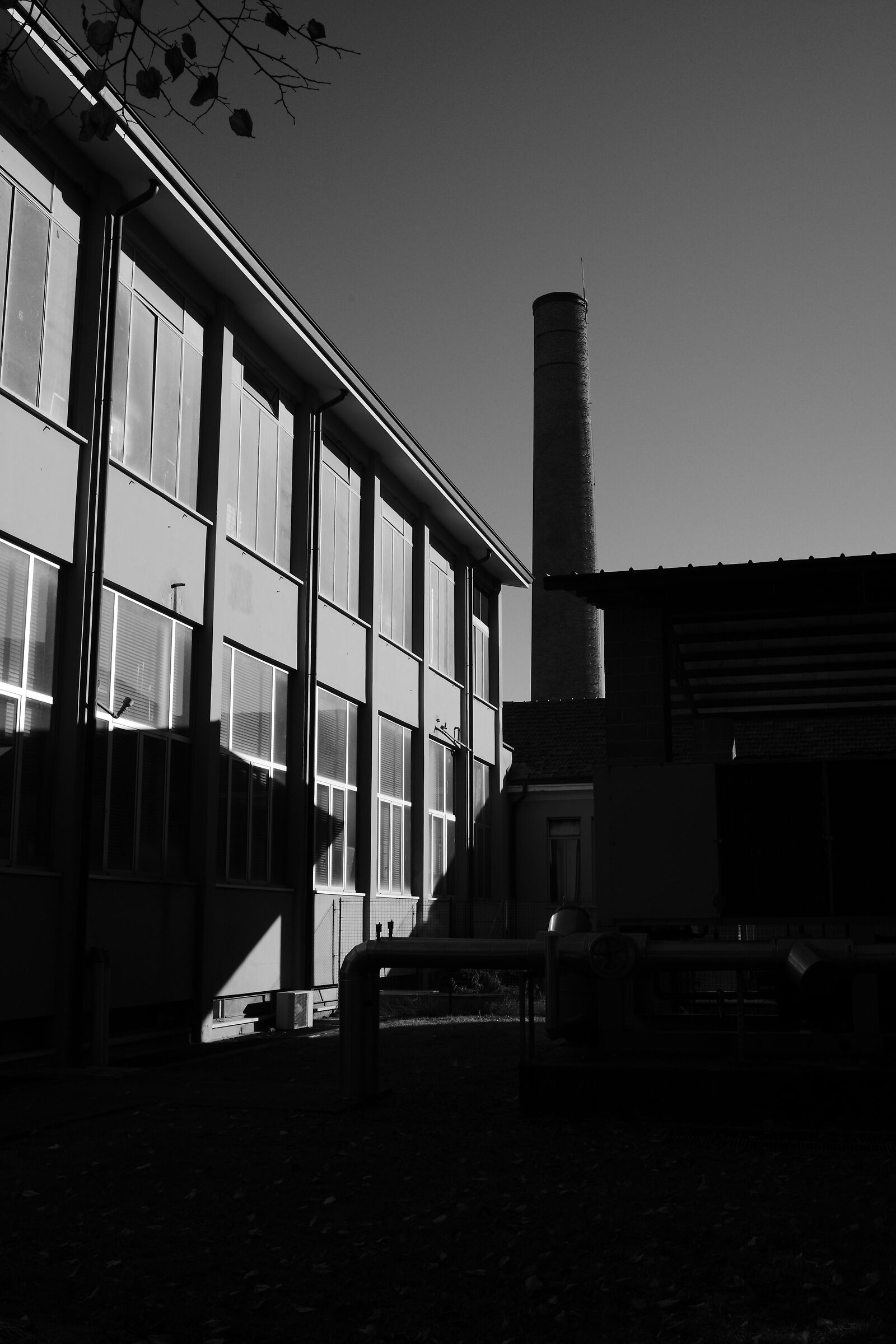 The chimney of the Polyclinic laundry
