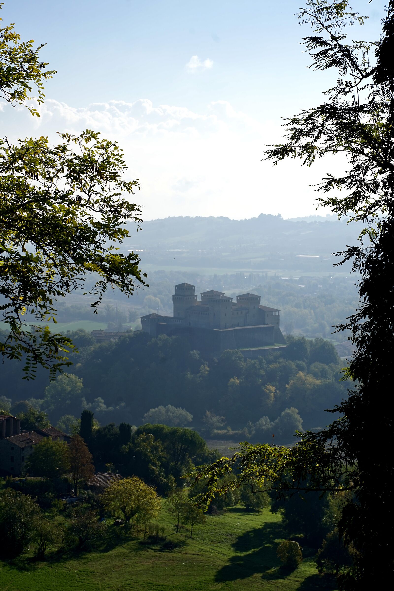 Morning on the Castle of Torrechiara