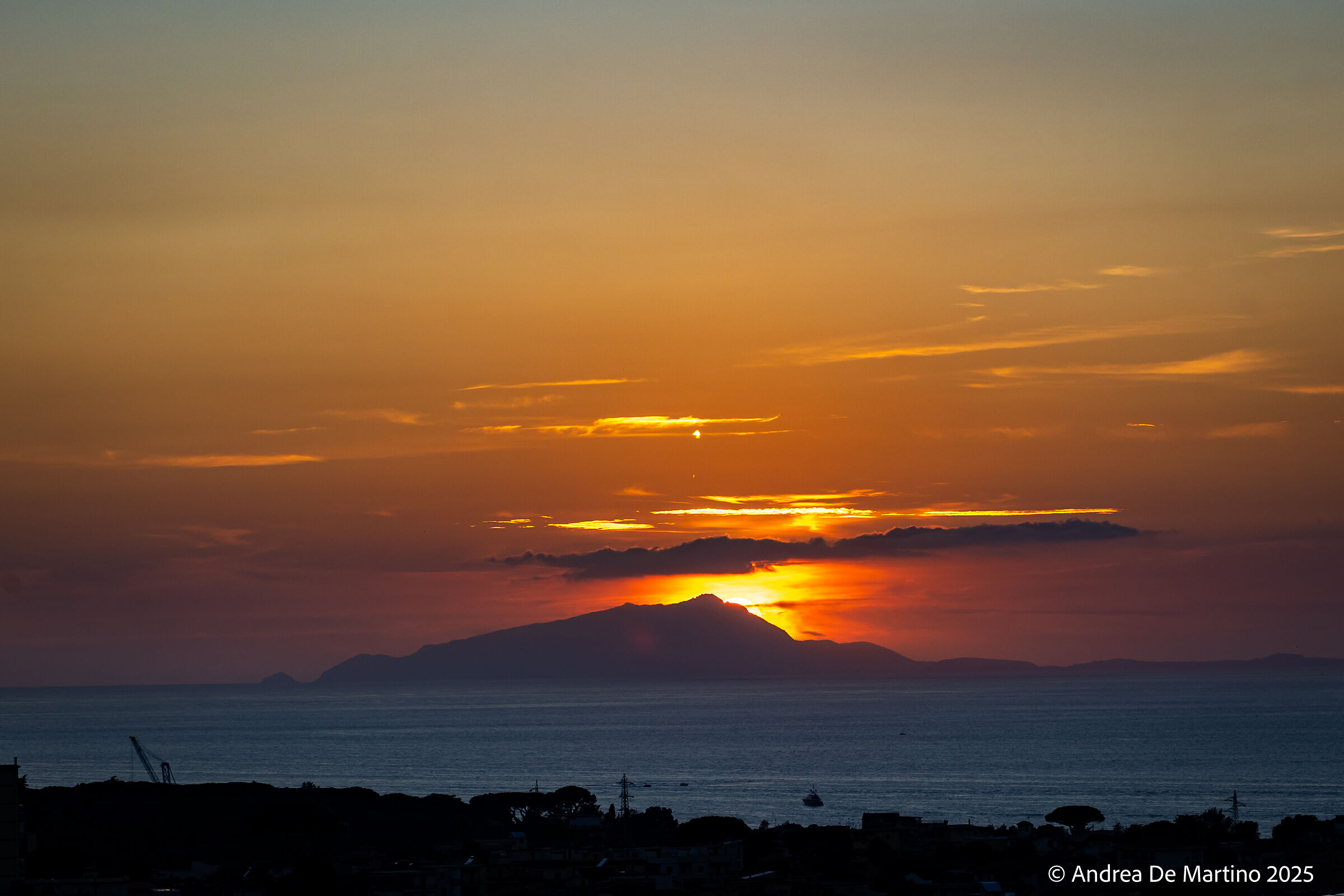 Sunset over Ischia