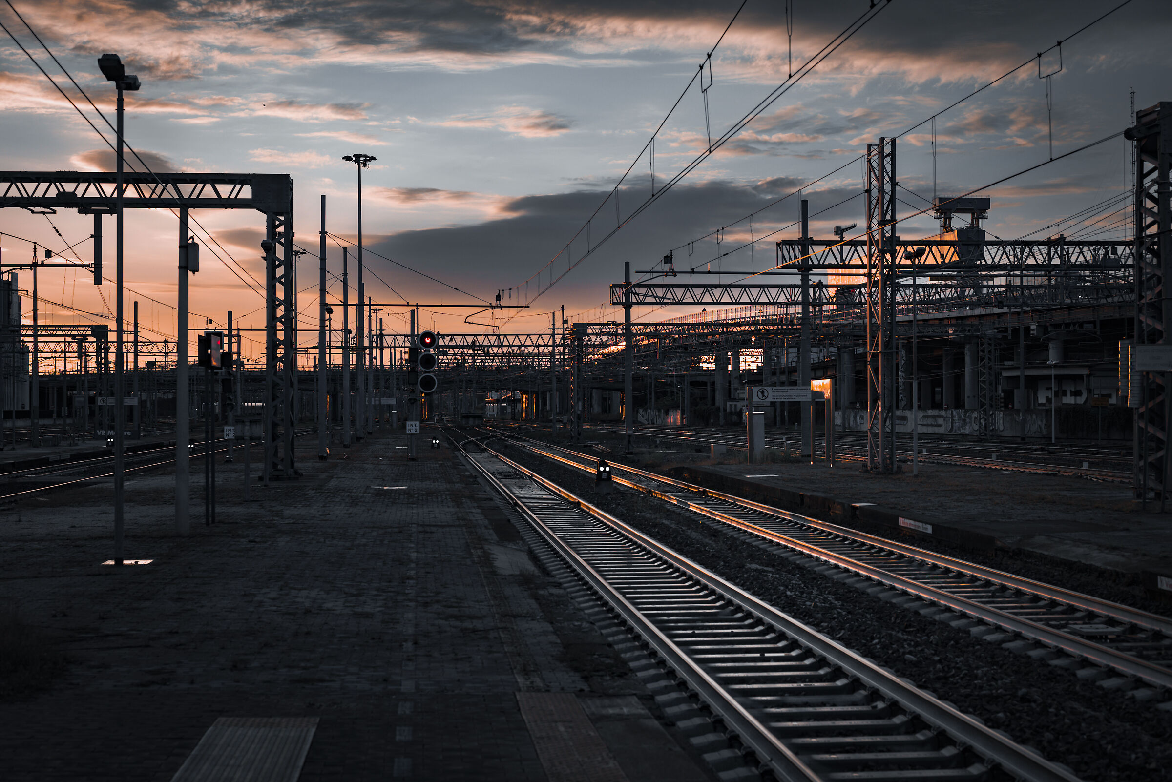 Sunrise at the station