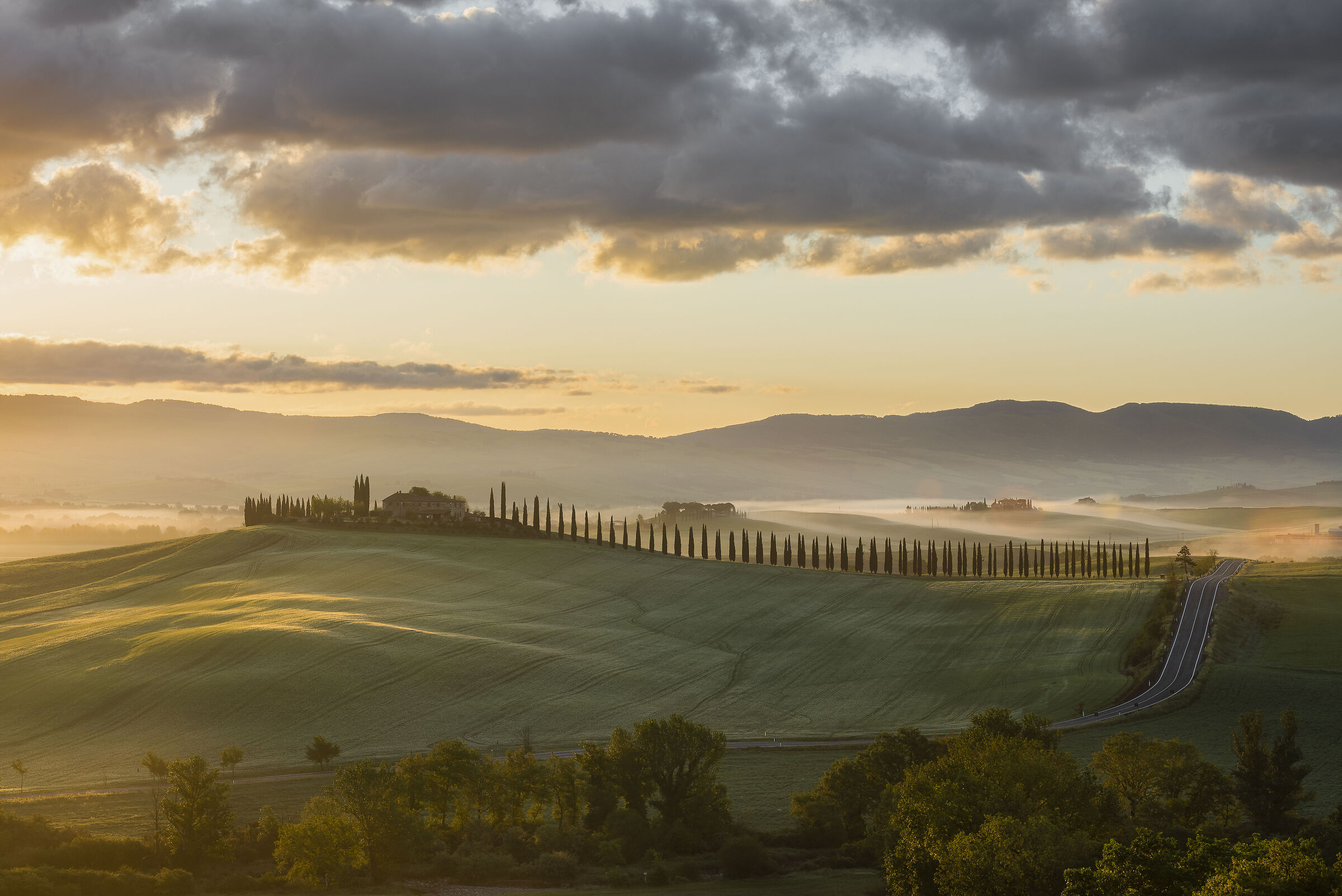 Sunrise at the hillock