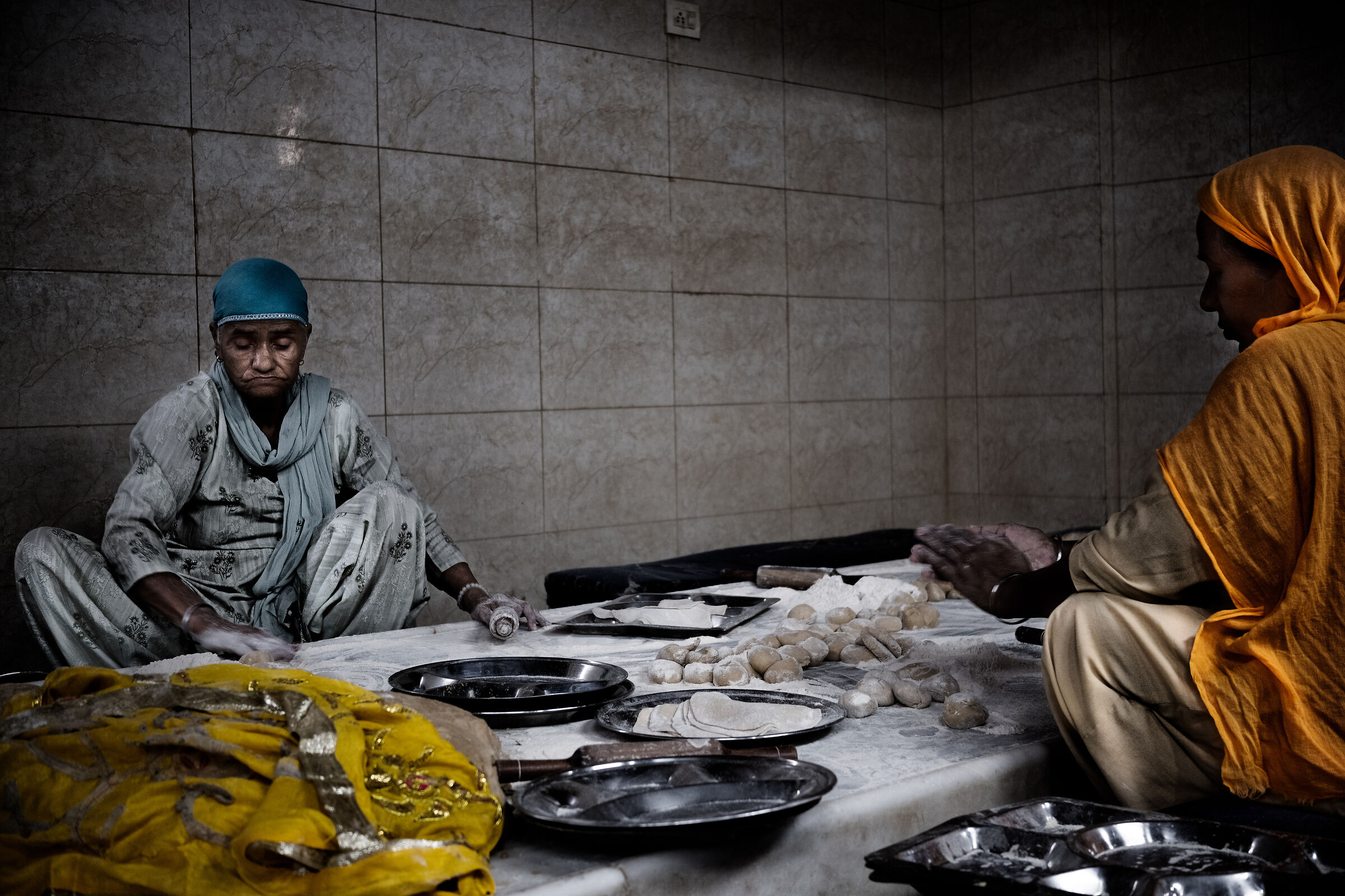 Kitchens of Delhi's Gurdwara Bangla Sahib Sikh Temple