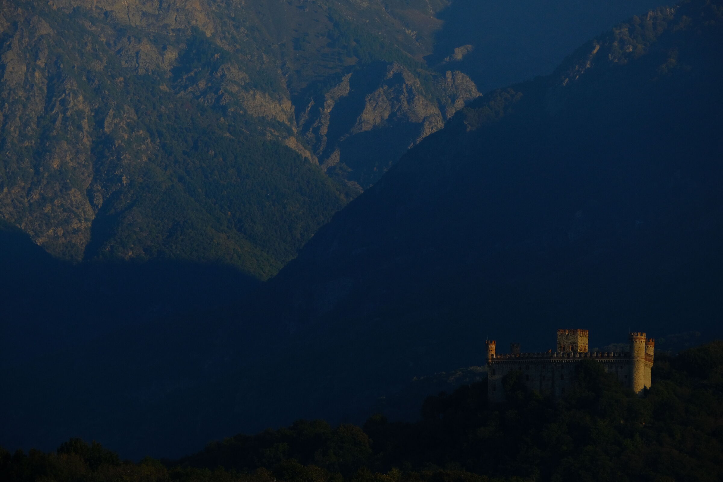 Lights on the castle