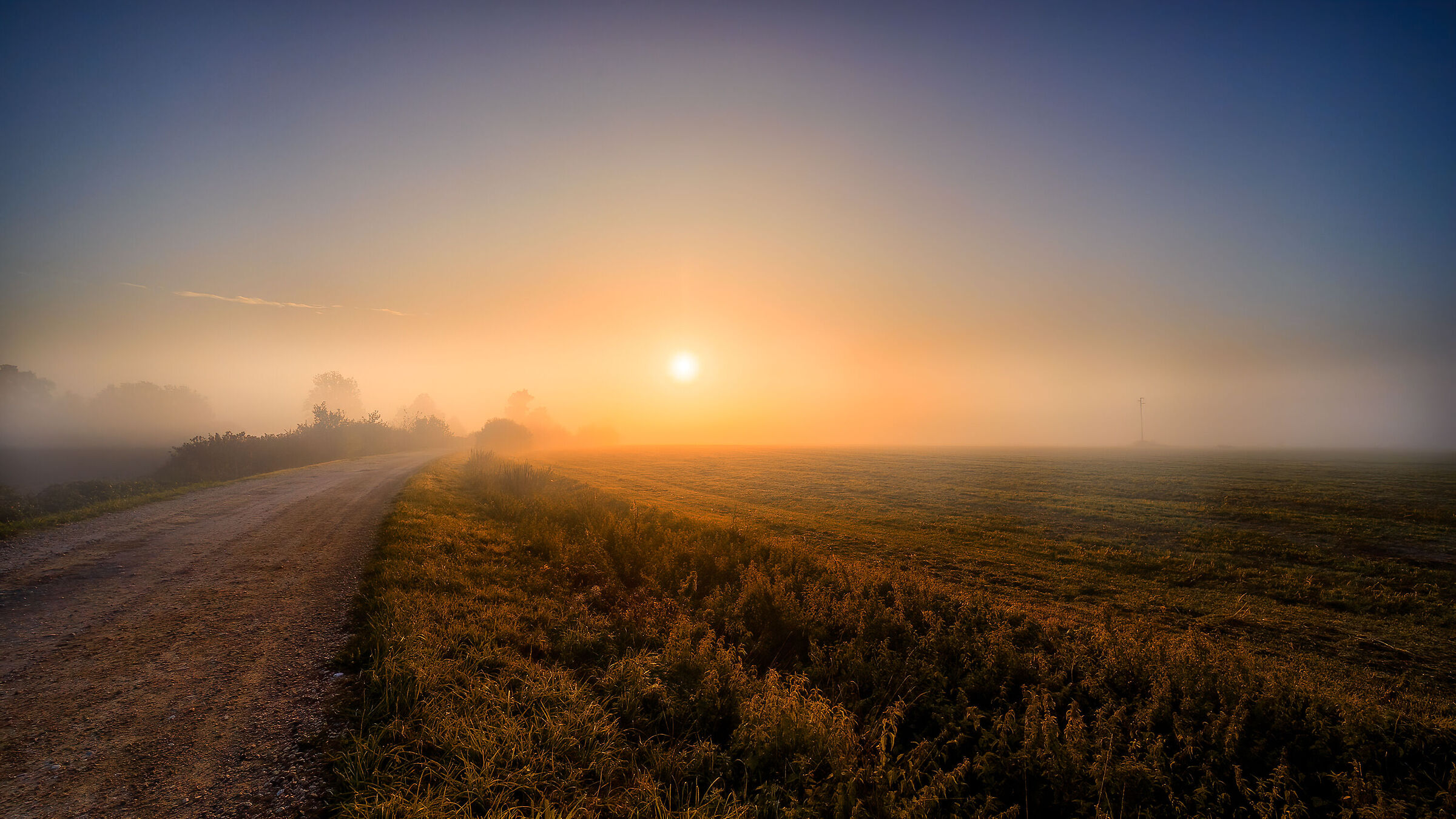 The first morning mists anticipate next autumn