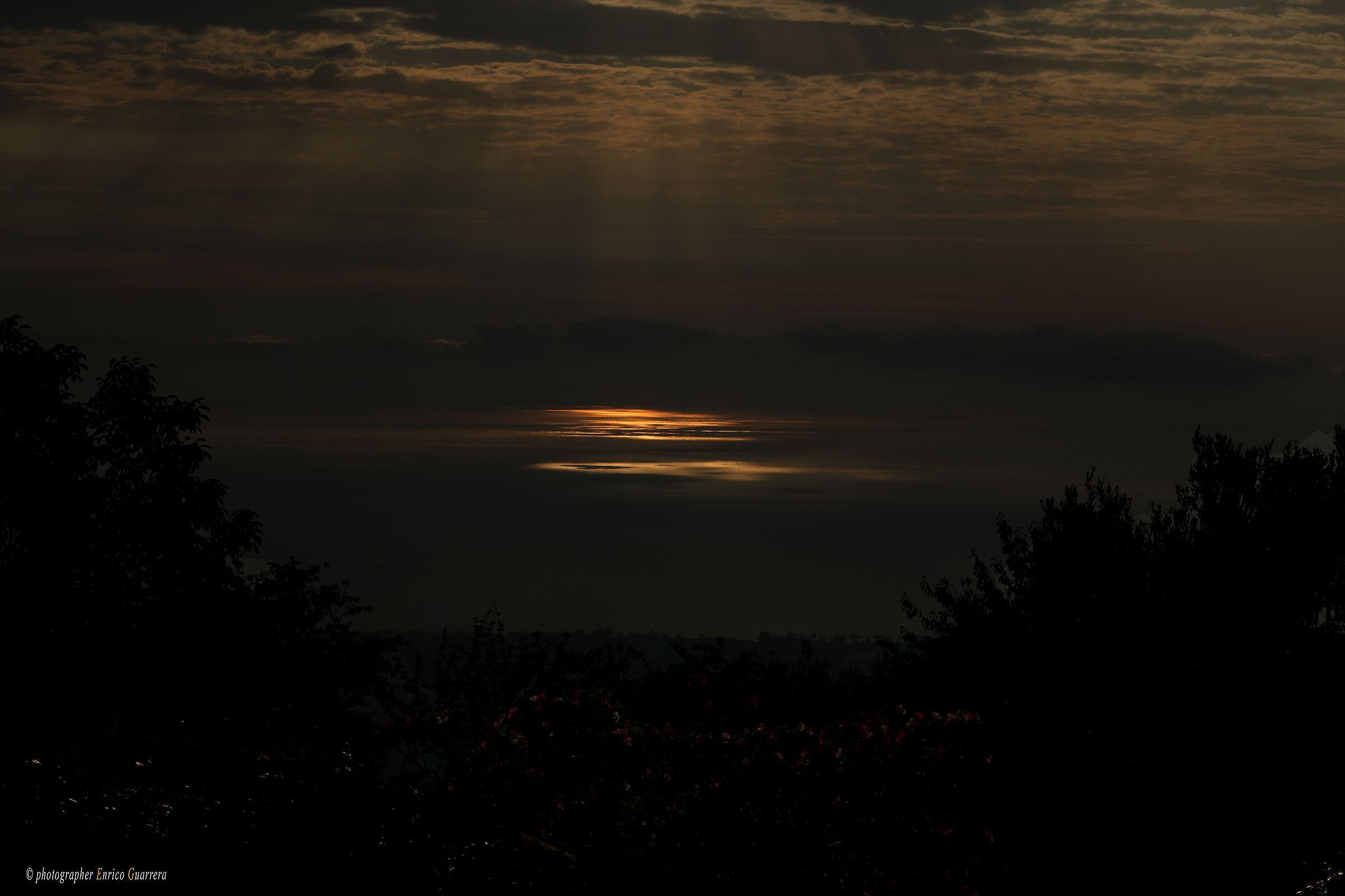 sunrise, a sea of Sicily from Milo (Etna)