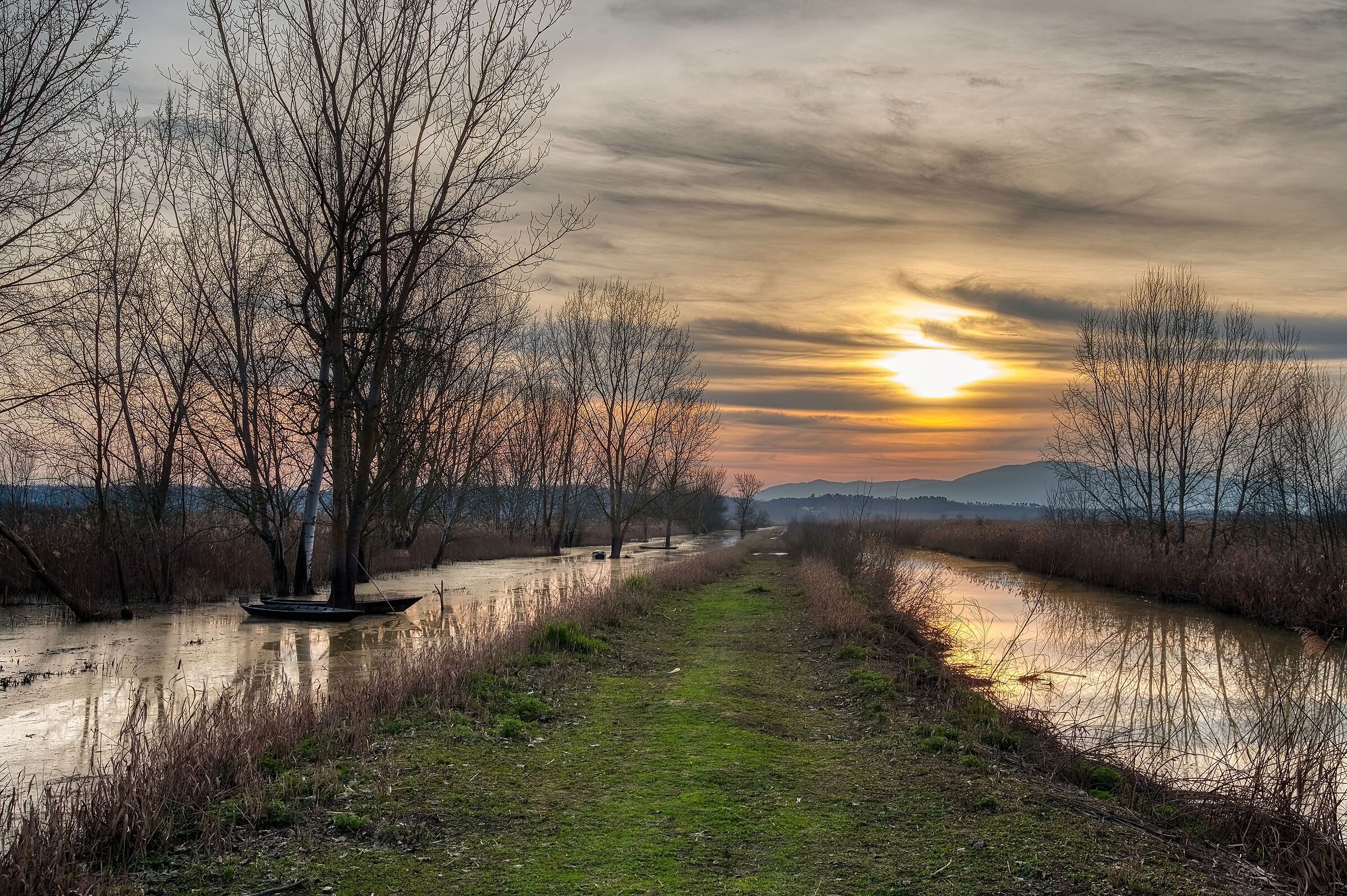 Tramonto sul Padule di Fucecchio