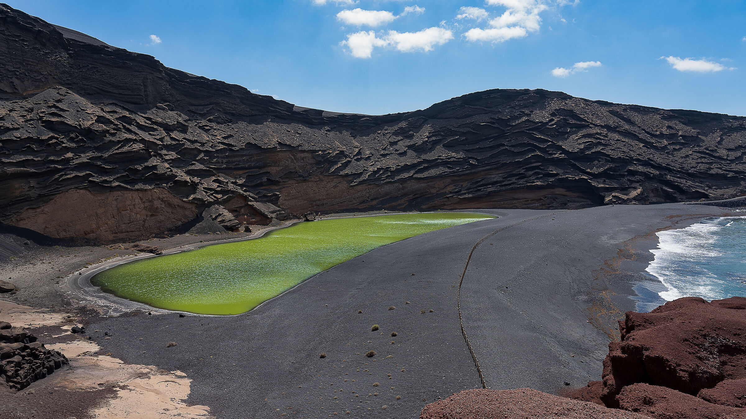 Lanzarote - Lago Verde al Charco de Los Clicos