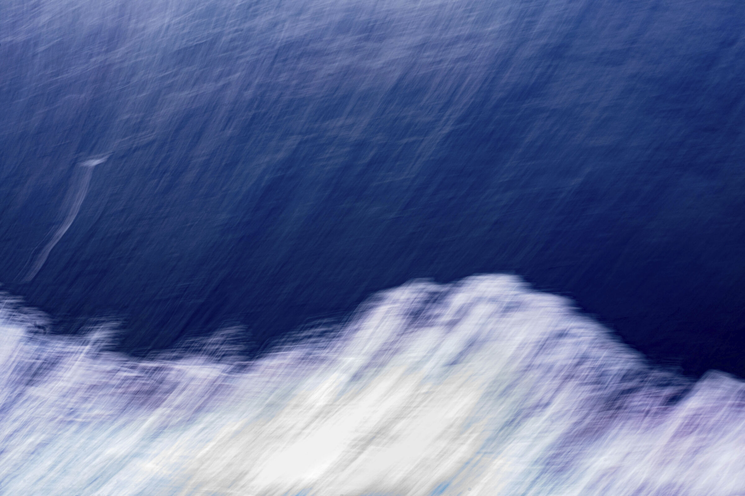 Blue Brush Strokes