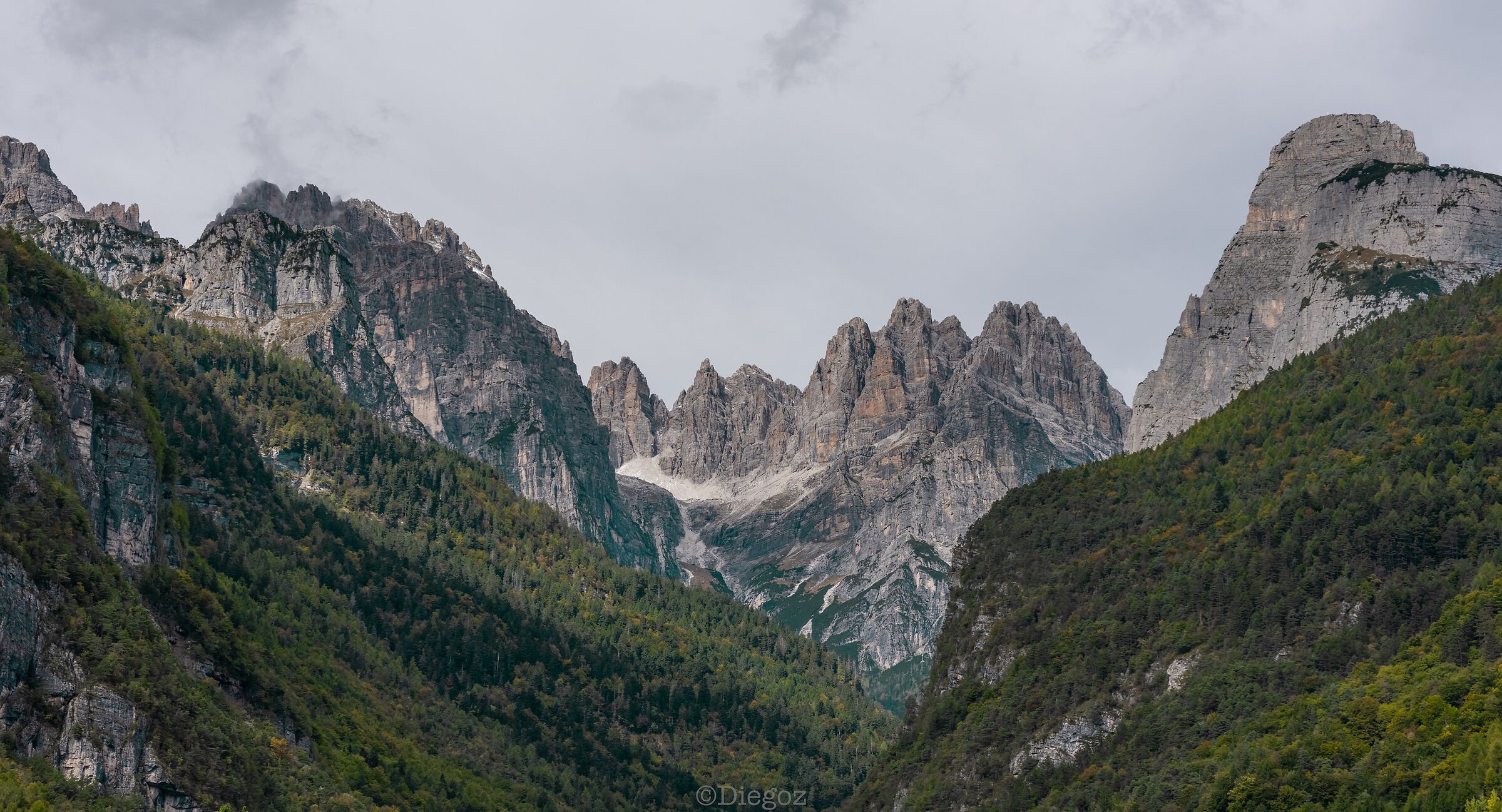 Adamello-Brenta Dolomites seen from Molveno