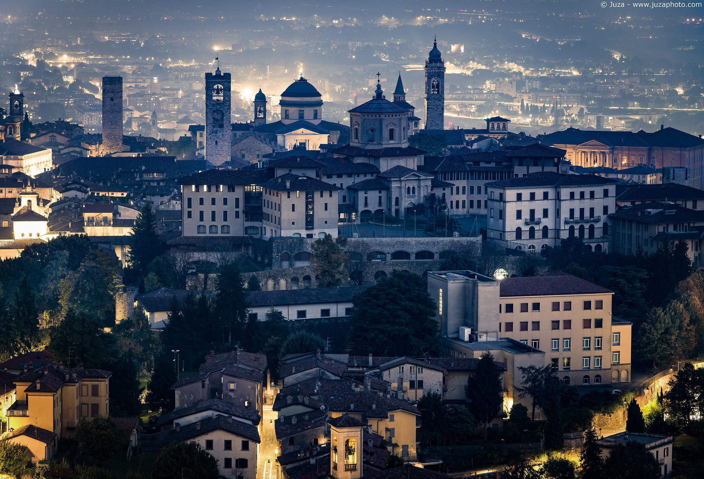 La sera a Bergamo Alta