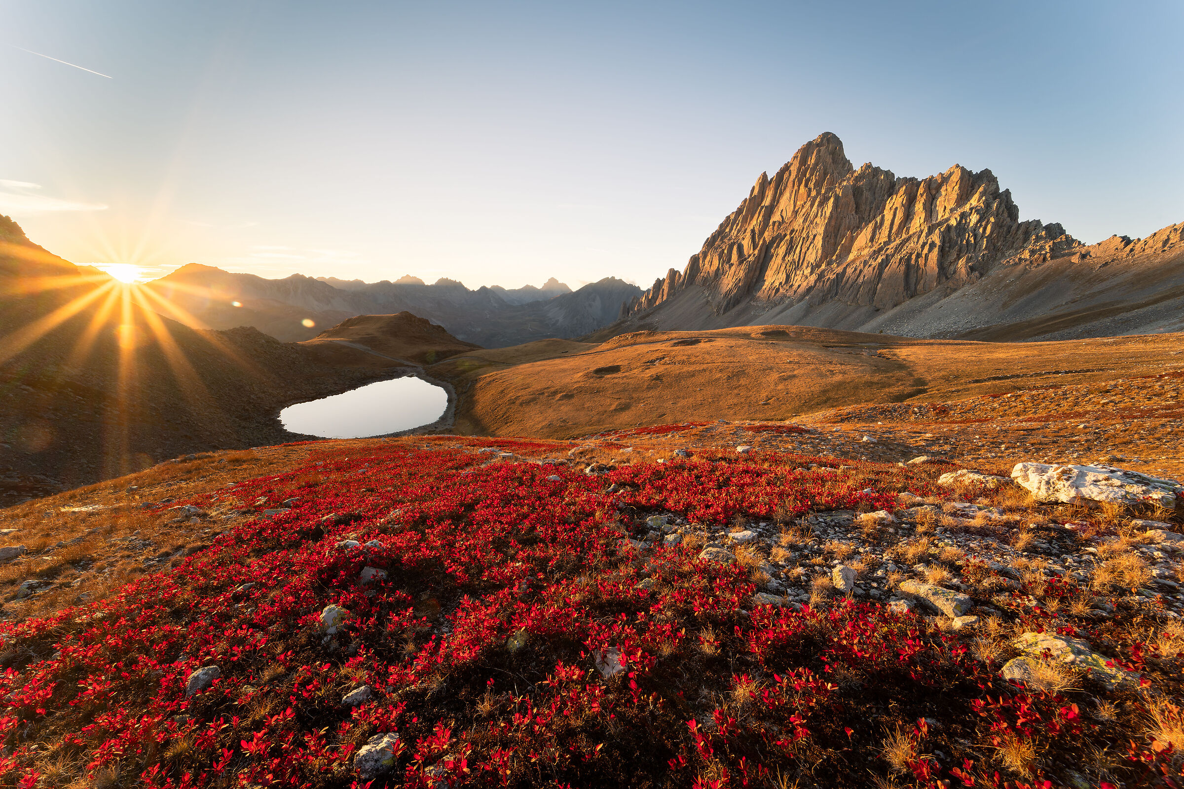 Meja with autumn sunset