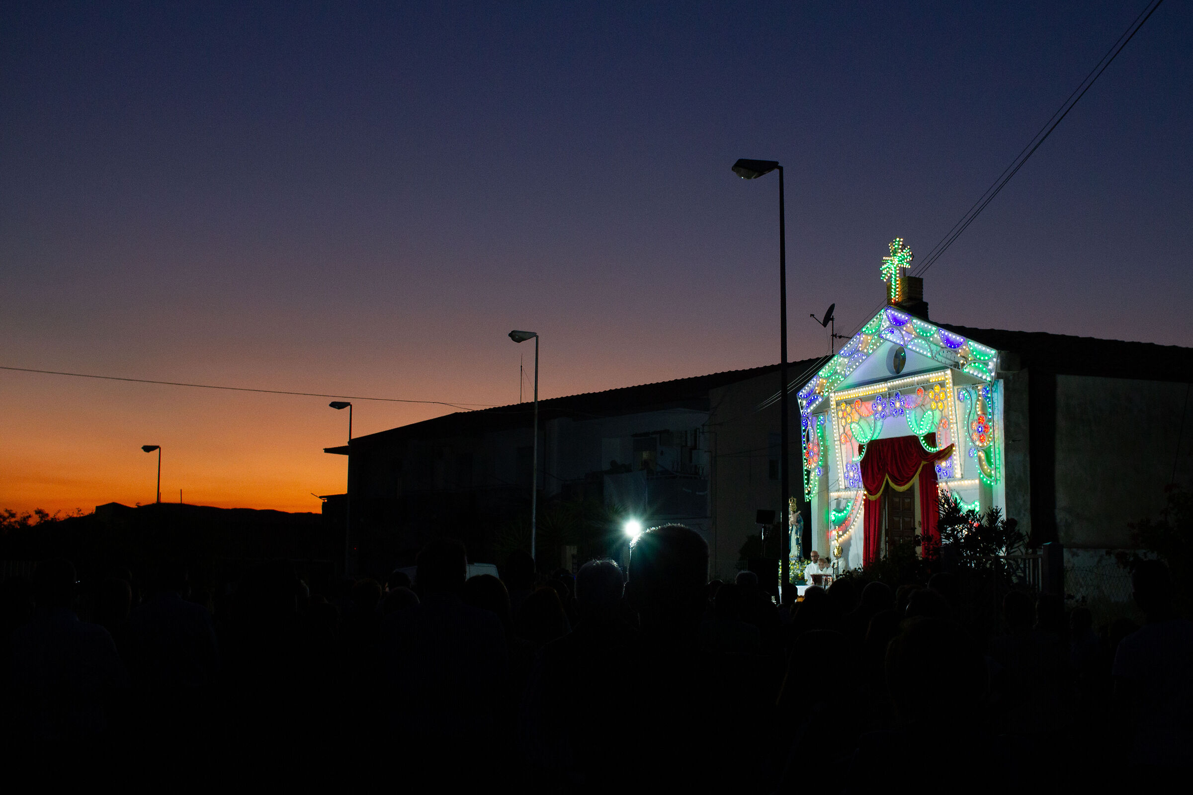 La sera della processione