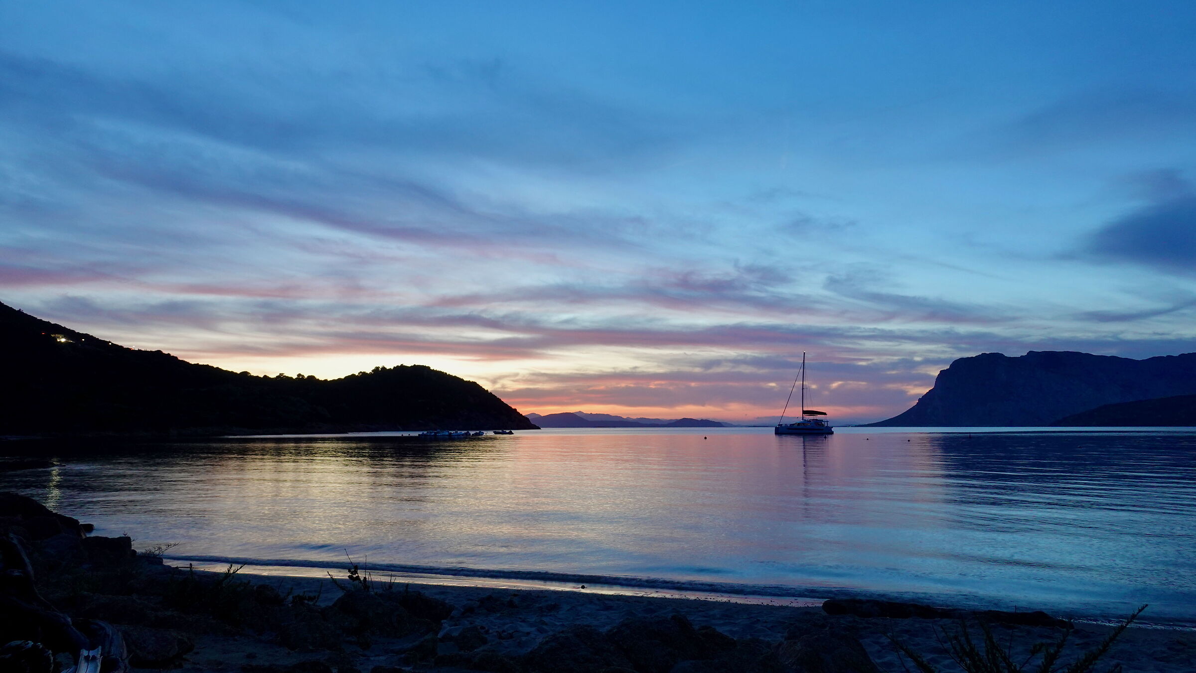 Tramonto a Capo Coda Cavallo di fine maggio 2
