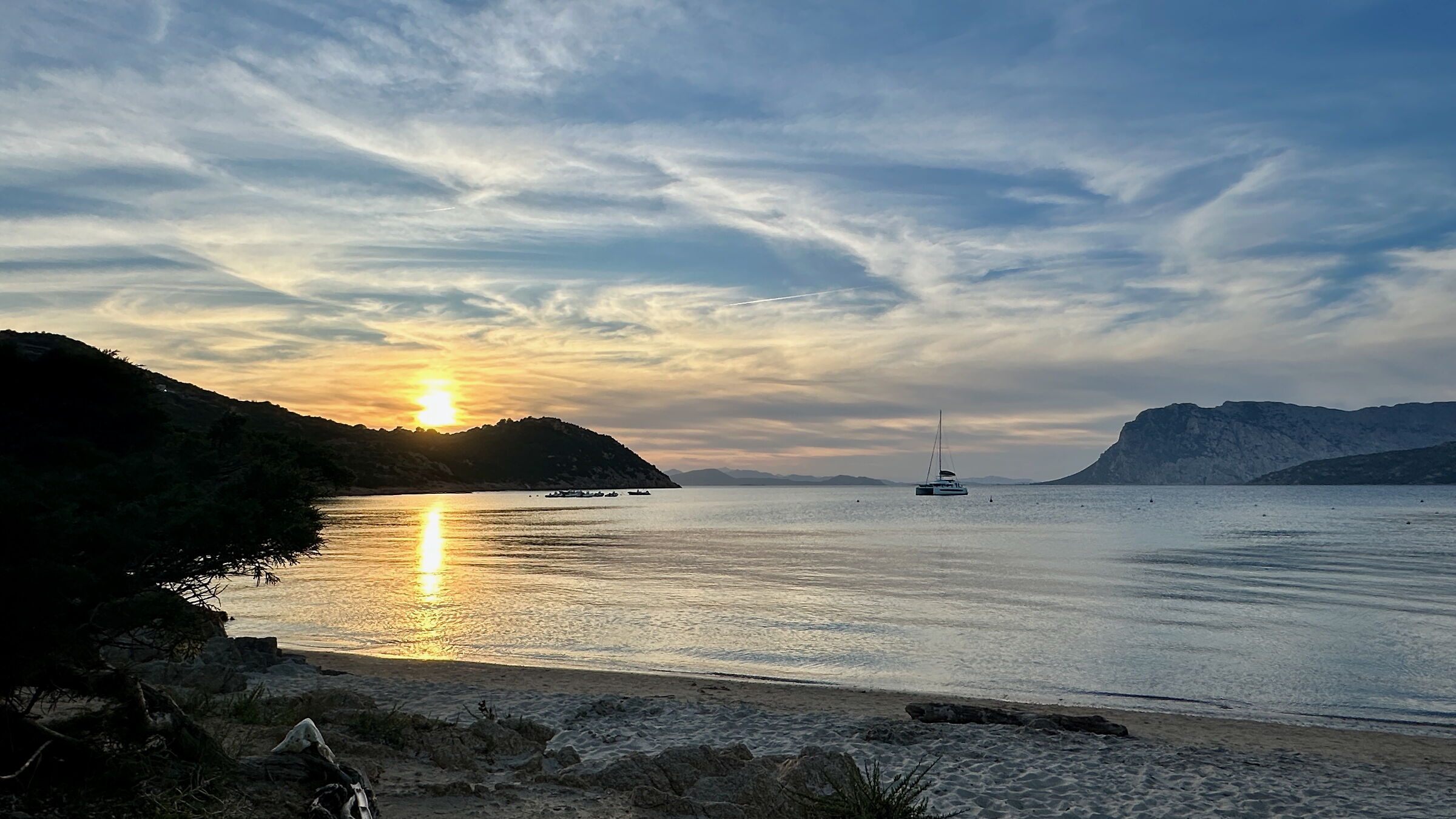 Sunset at Coda Cavallo at the end of May 3