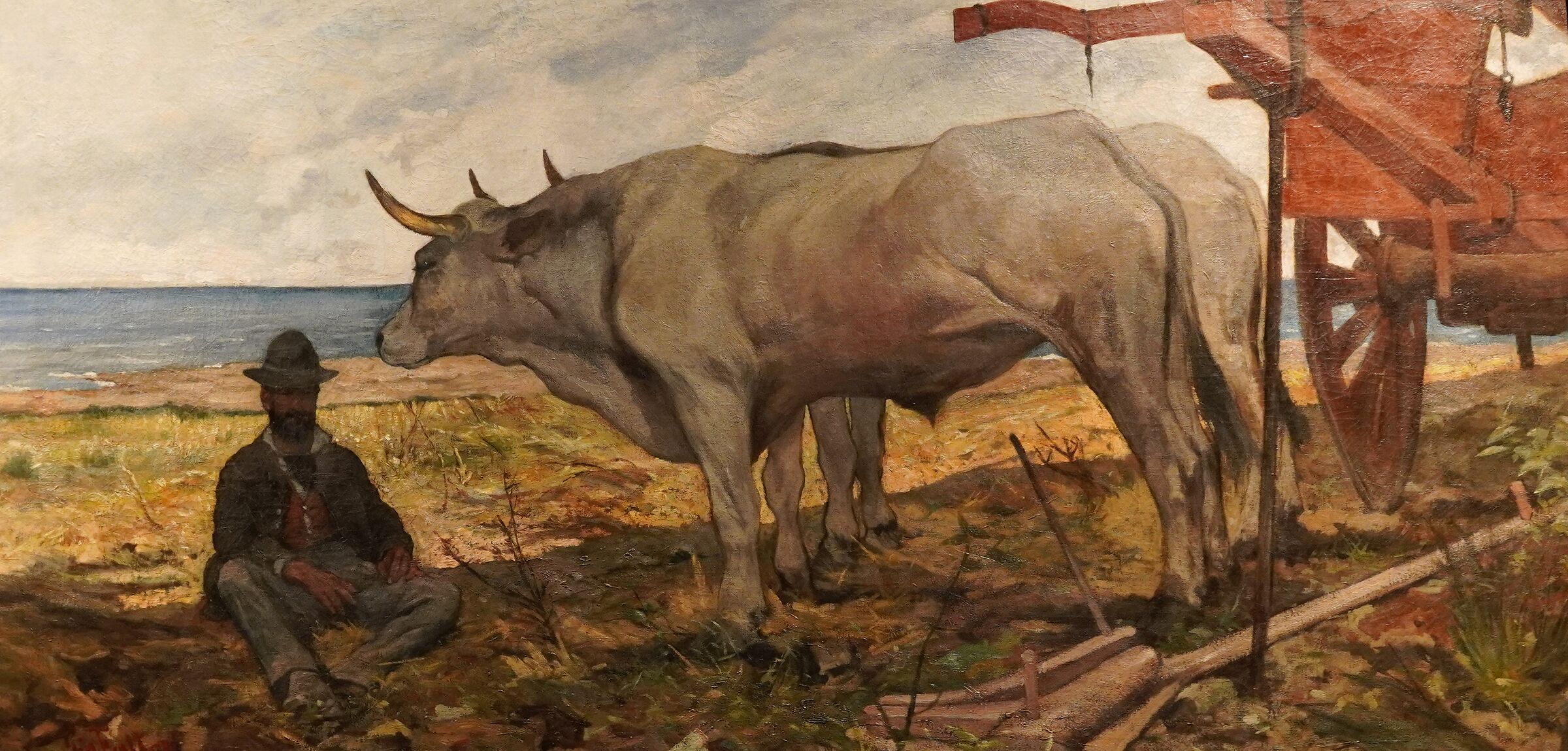 Giovanni Fattori - Il riposo o ( il carro rosso) 1887