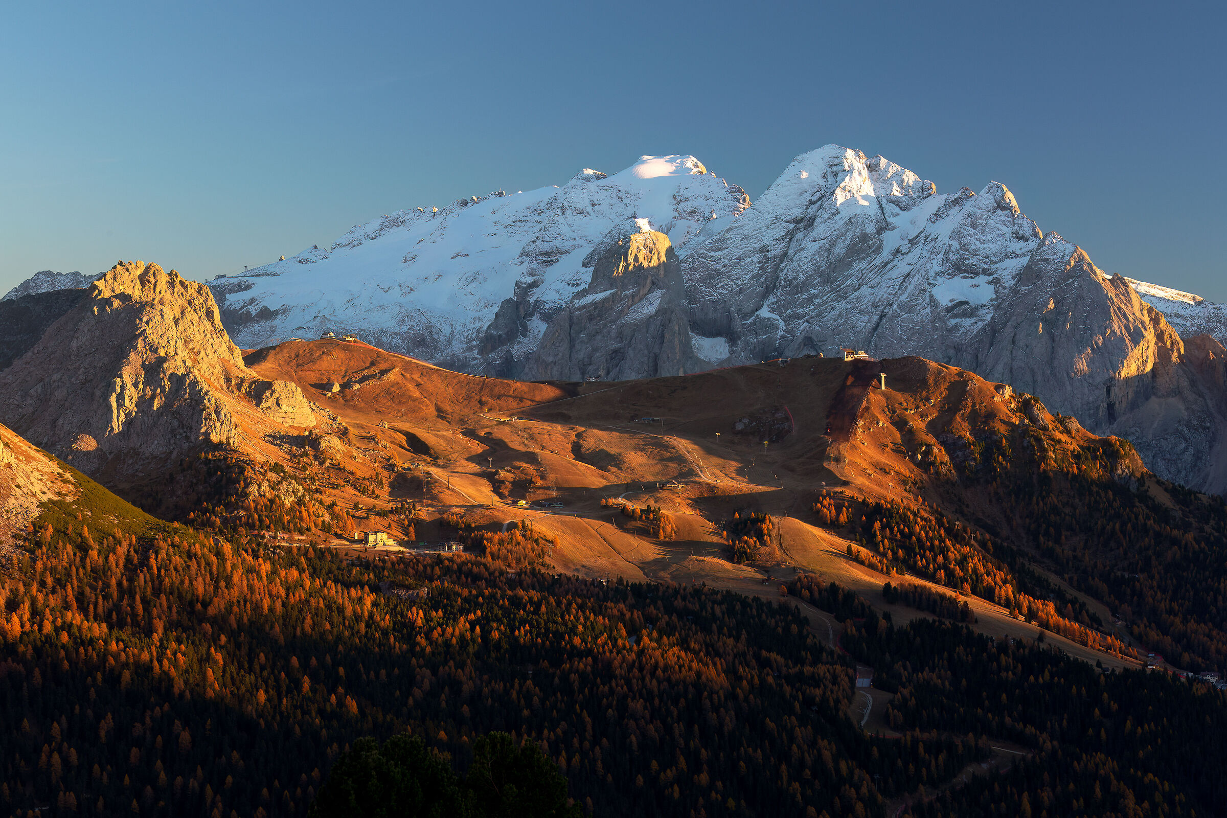 Marmolada from the Sella Pass