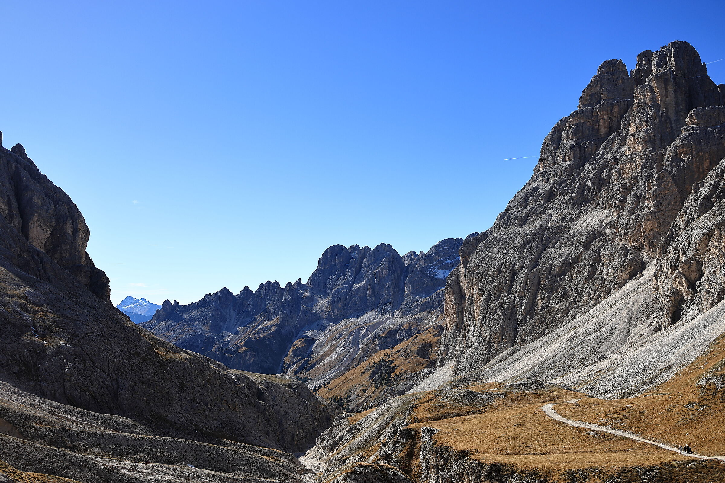 Descent from the Passo Principe